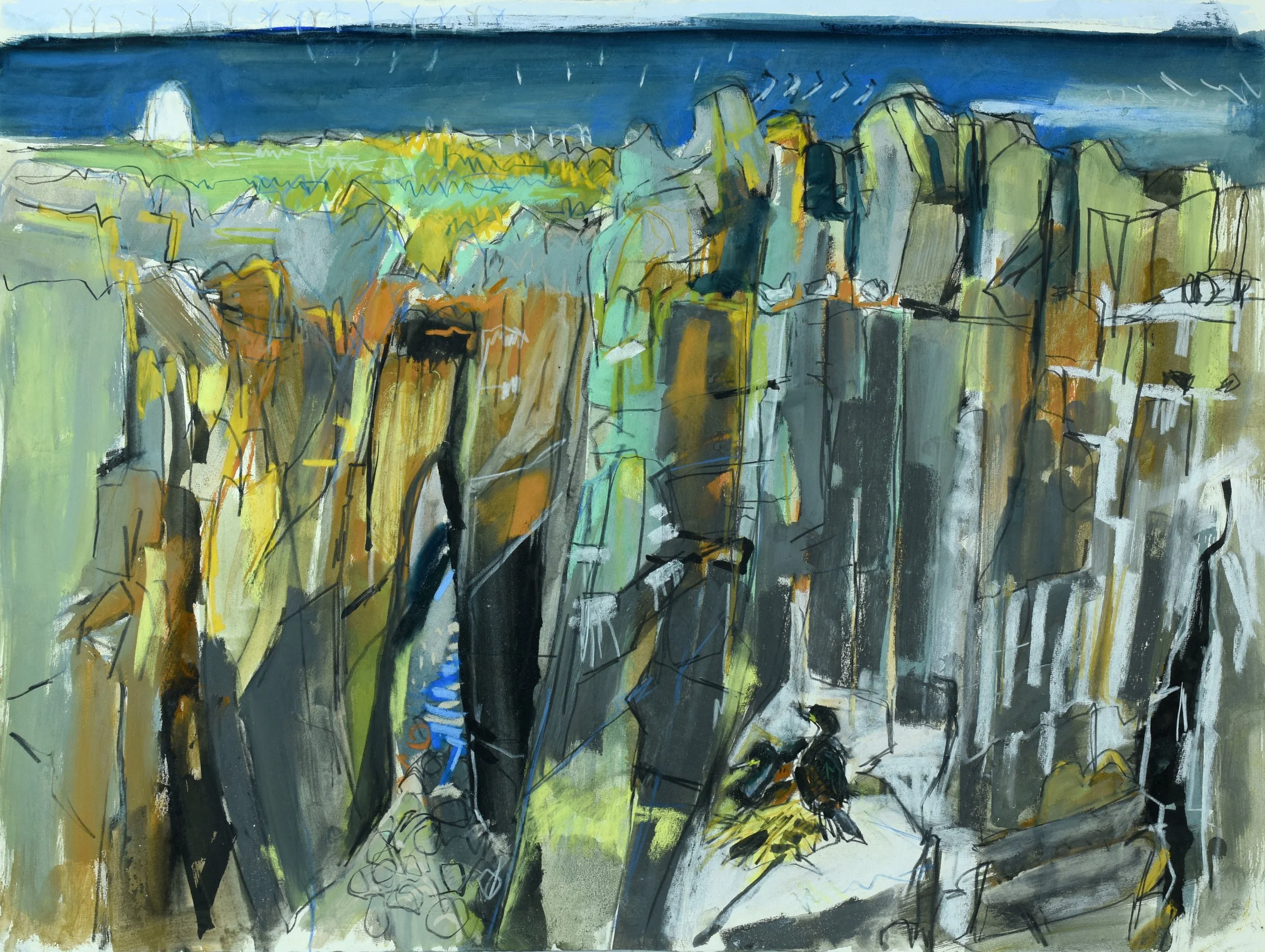 Looking out from Lady’s Bed, Isle of May  |£1,050.00