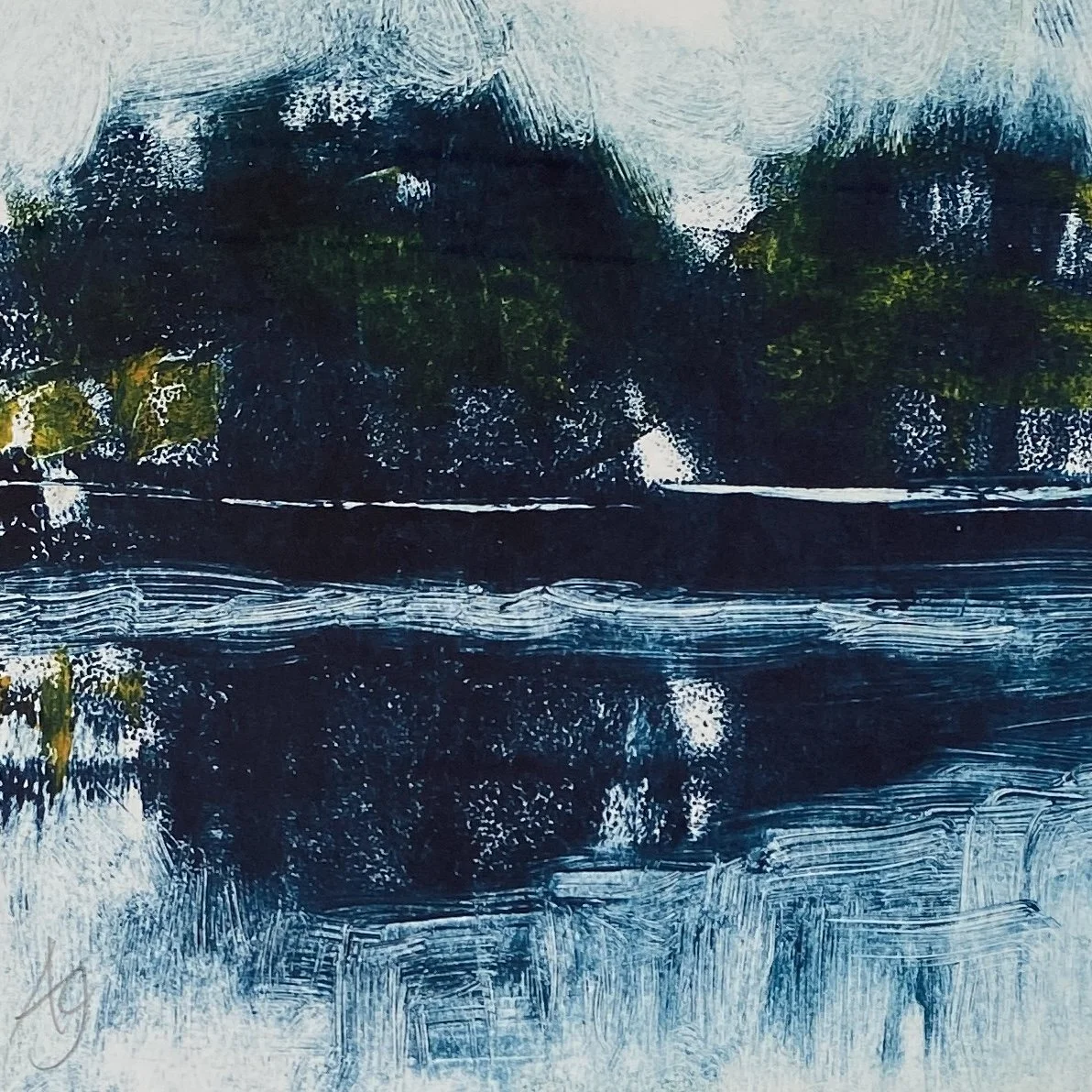Blue Hills Across The Loch  |  SOLD