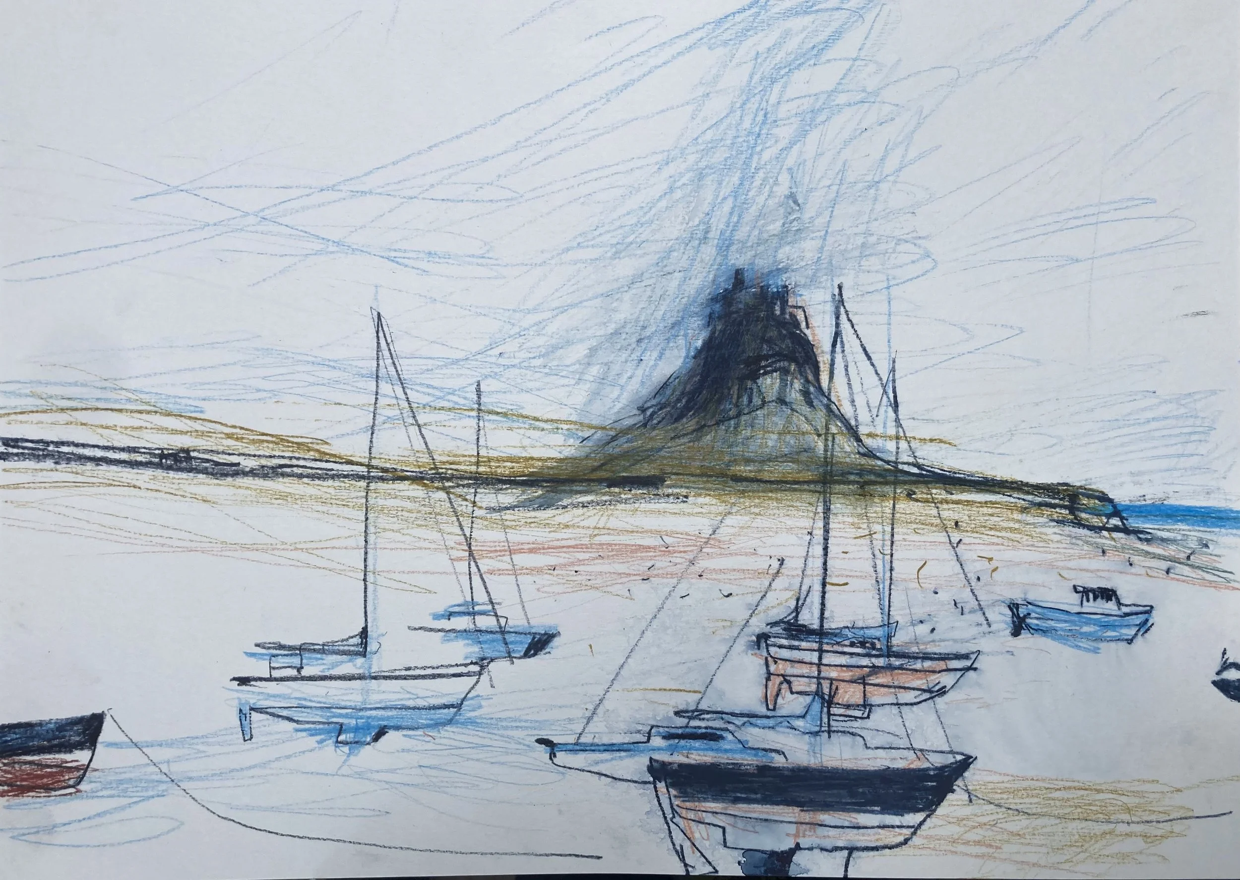 Rain over Lindisfarne Castle  |  £450.00