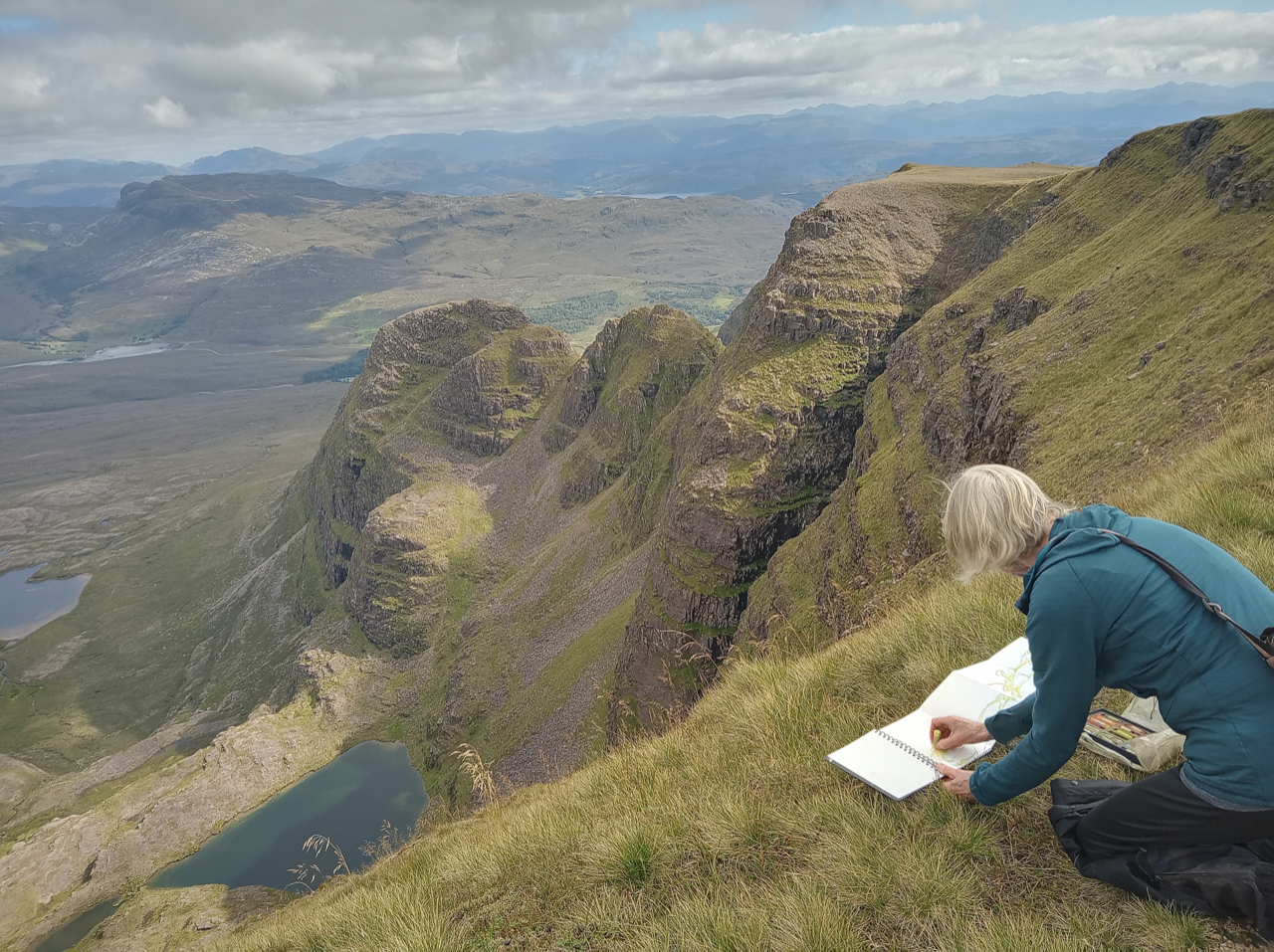 "Sketching in the wilds helps me immerse myself within a landscape and capture something to explore and develop further."