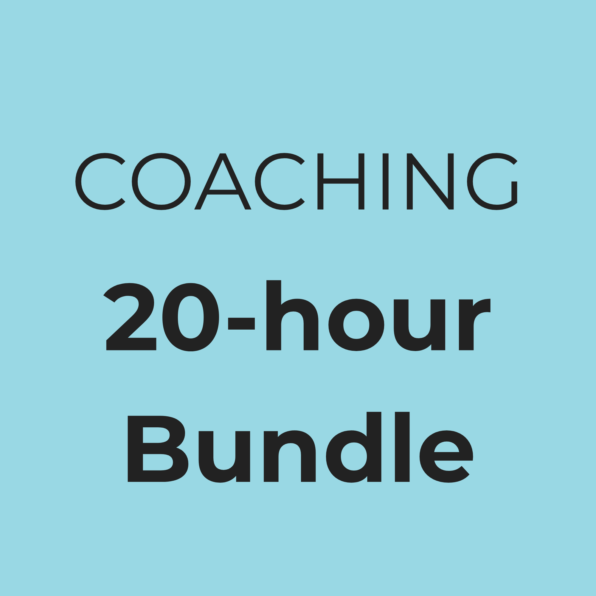 20-hour Coaching Bundle