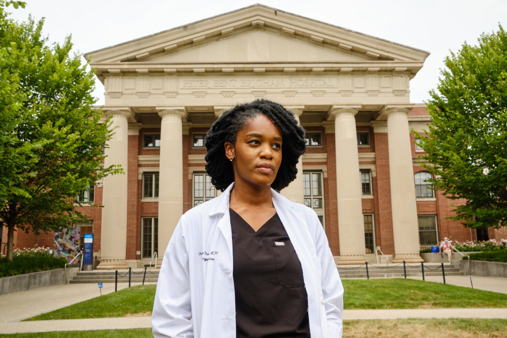 Dr. Onyeka Otugo, an emergency physician. Only 5 percent of the American physician work force is African-American, and roughly 2 percent are Black women.Credit...Alexandre Da Veiga for The New York Times