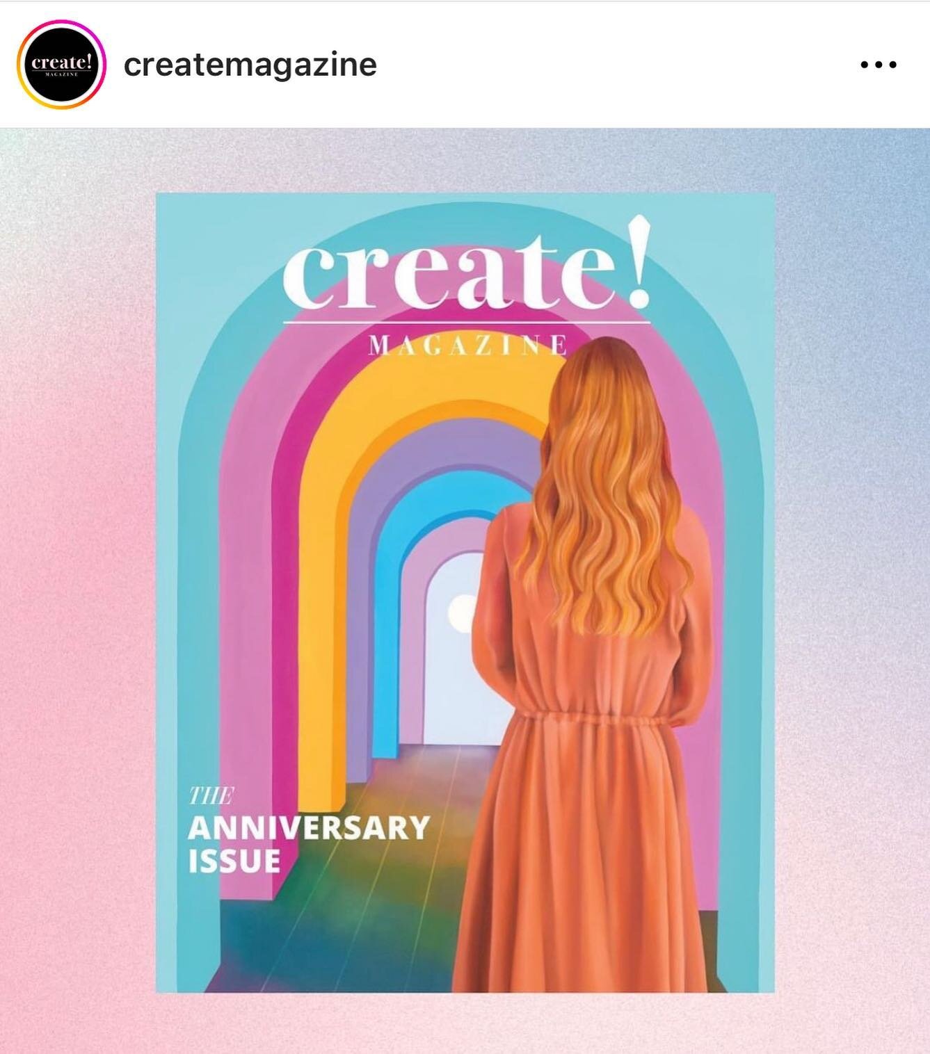 Ok, what?!!! I have loved @createmagazine for such a long time, and to see my work on the cover of the upcoming issue is such a dream come true! Seriously, I&rsquo;m pinching myself.

Create!&rsquo;s platform has been such a creative inspiration for 