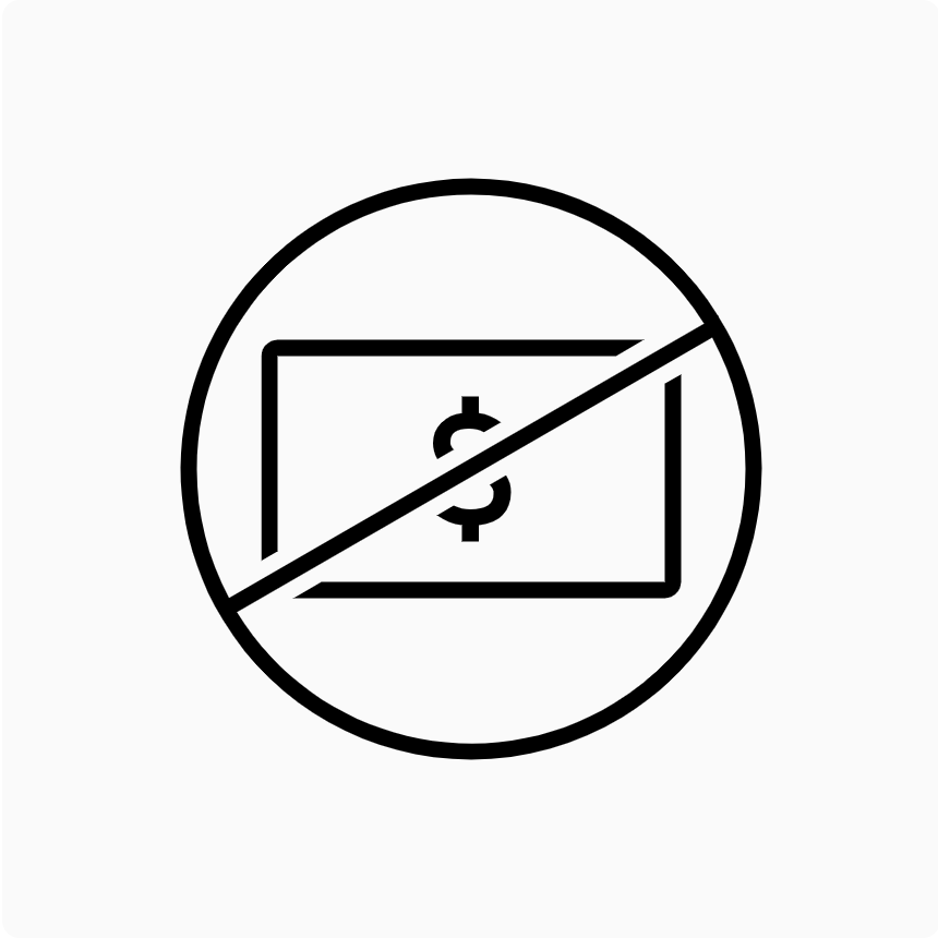 No recruiting or other fees
