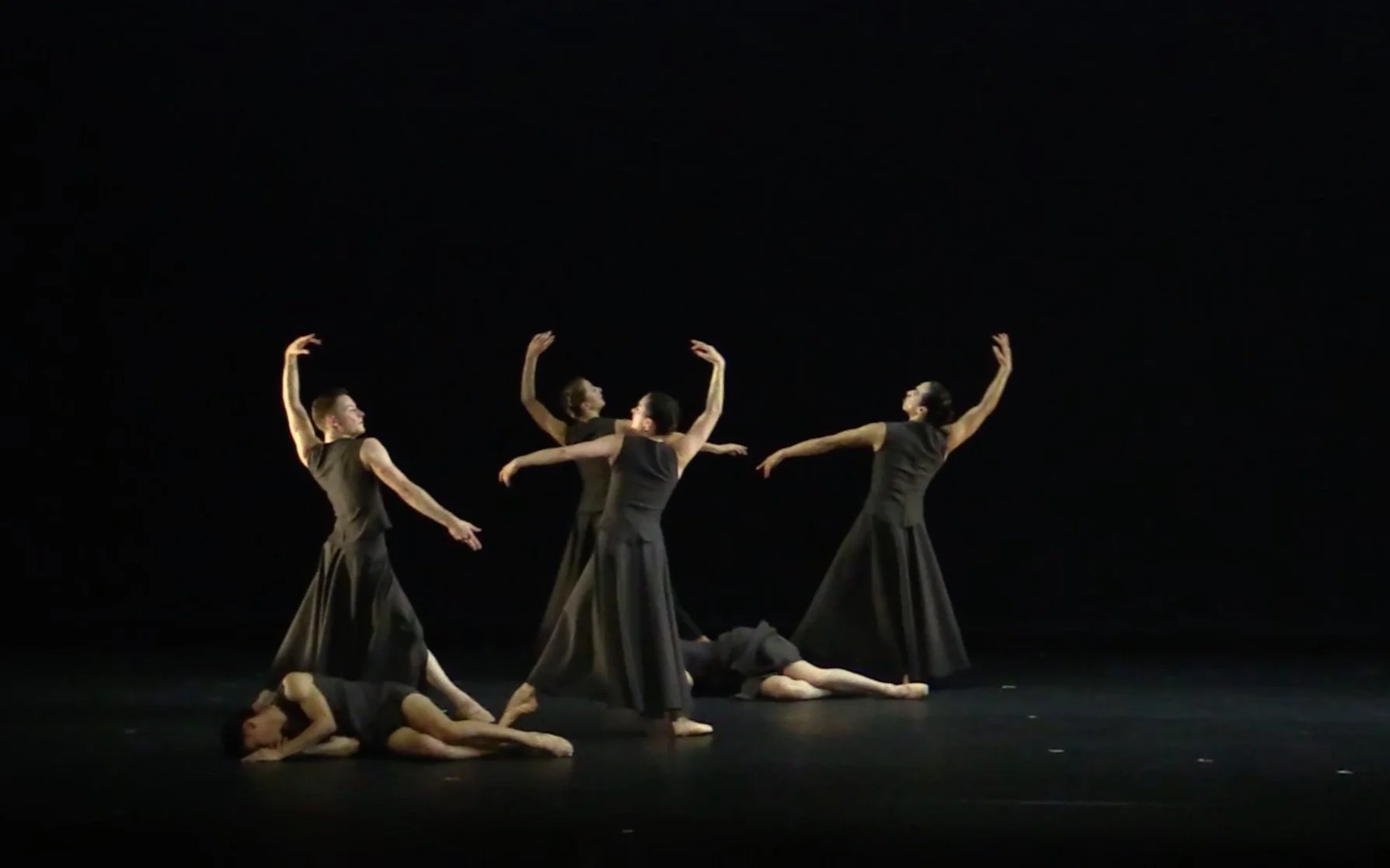 Artists of Ballet Kelowna in "Celestial Mechanics".