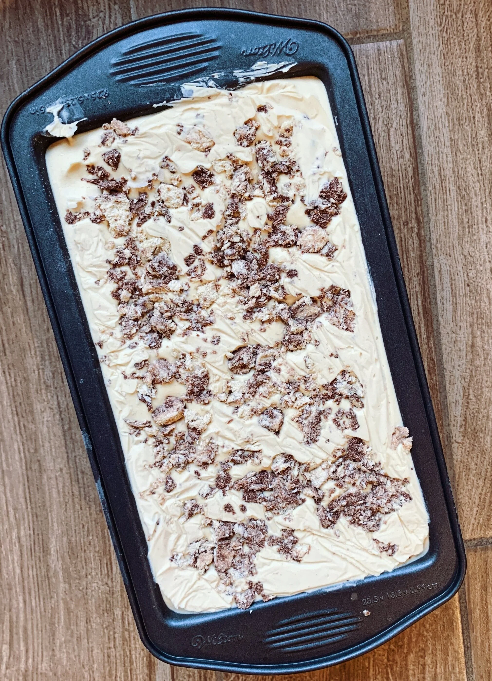 nochurn tahini ice cream with halva bits — toasted table