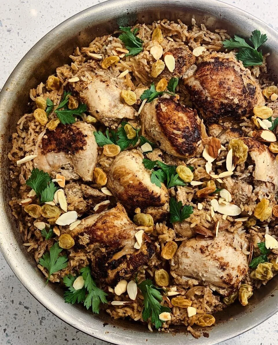 onepot cardamom chicken thighs and rice — toasted table