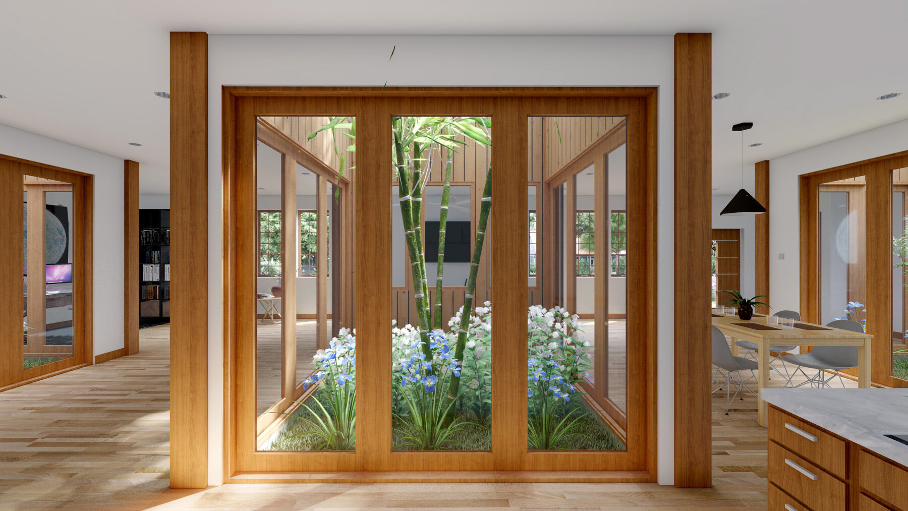 Minimal-Courtyard-House_Interior---Central-Garden-from-Kitchen-02.jpg