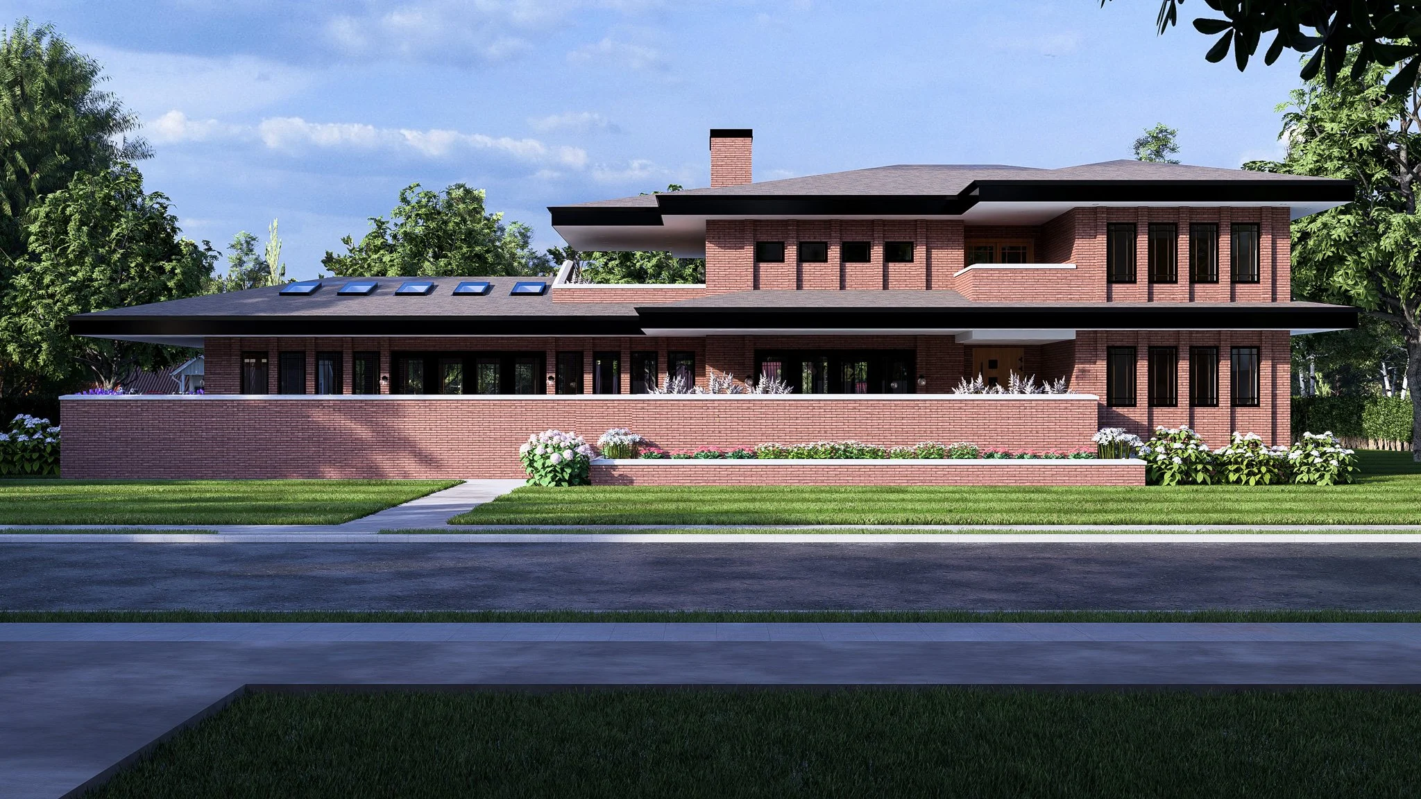 Frank Lloyd Wright Inspired Greenhouse Home