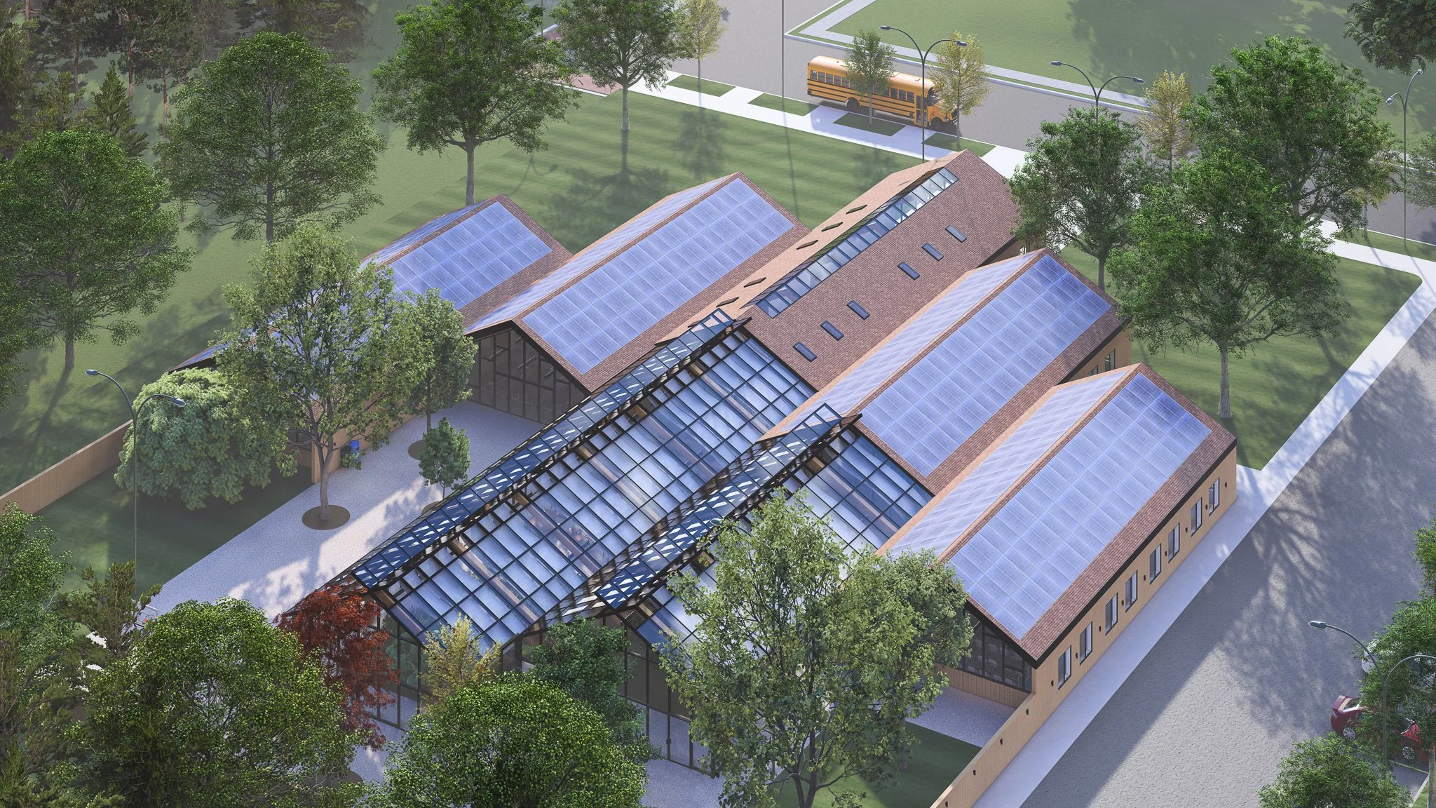 Nature Inspired Greenhouse School