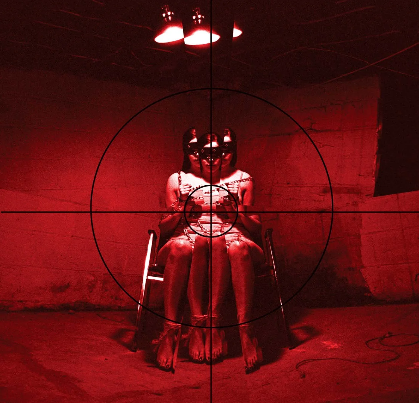 "Target Practice," 
Digital Dye Sublimation Print, 
14 x 14 in, 2002