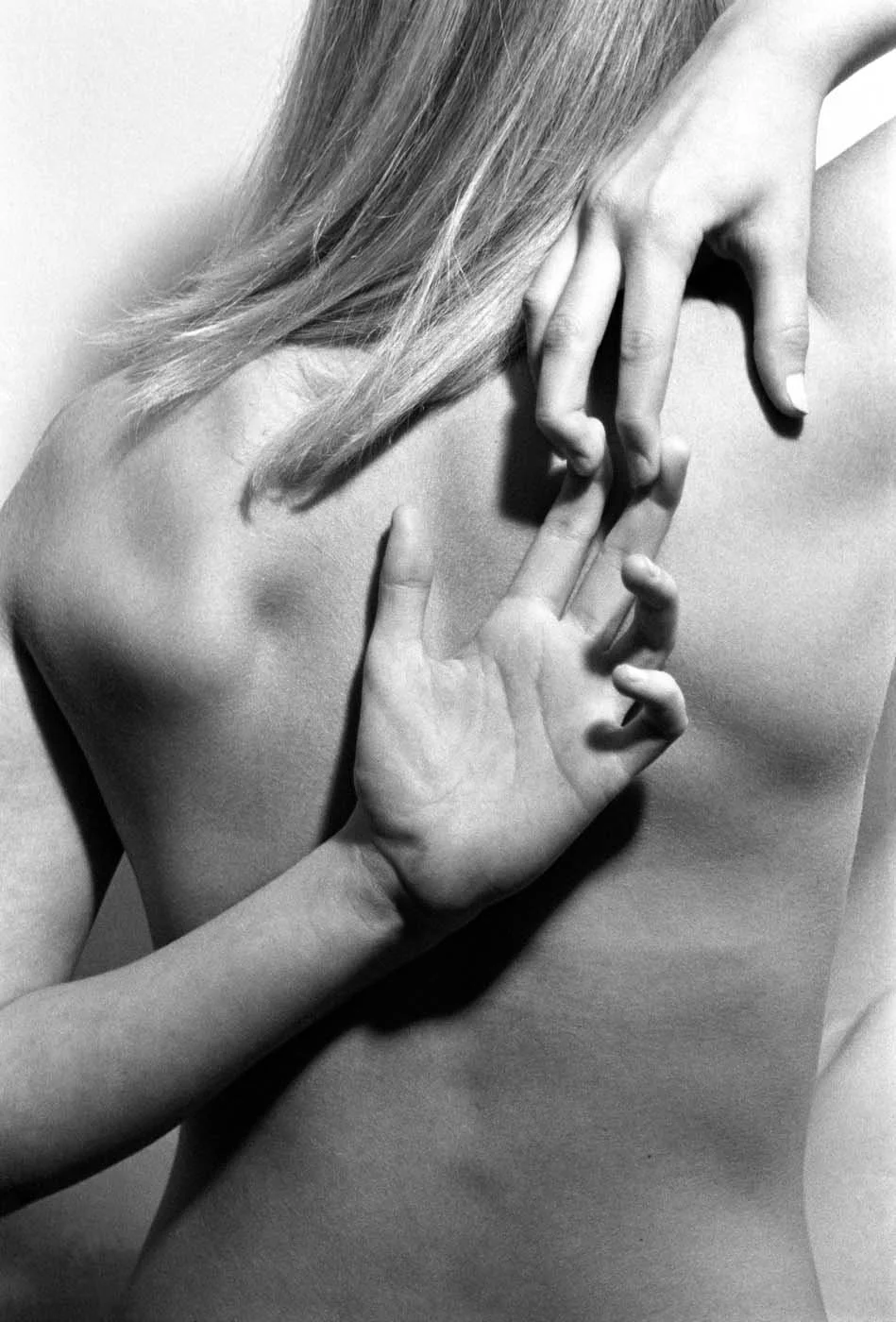 "Grabbing Hands," Digital Print, 20 x 30 in, 2002