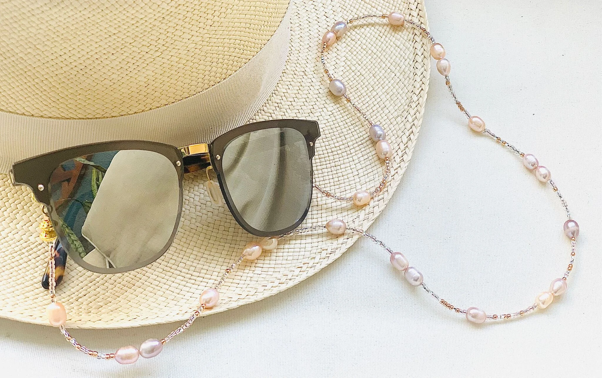 Rose Gold &amp; Pink Pearls (Large)