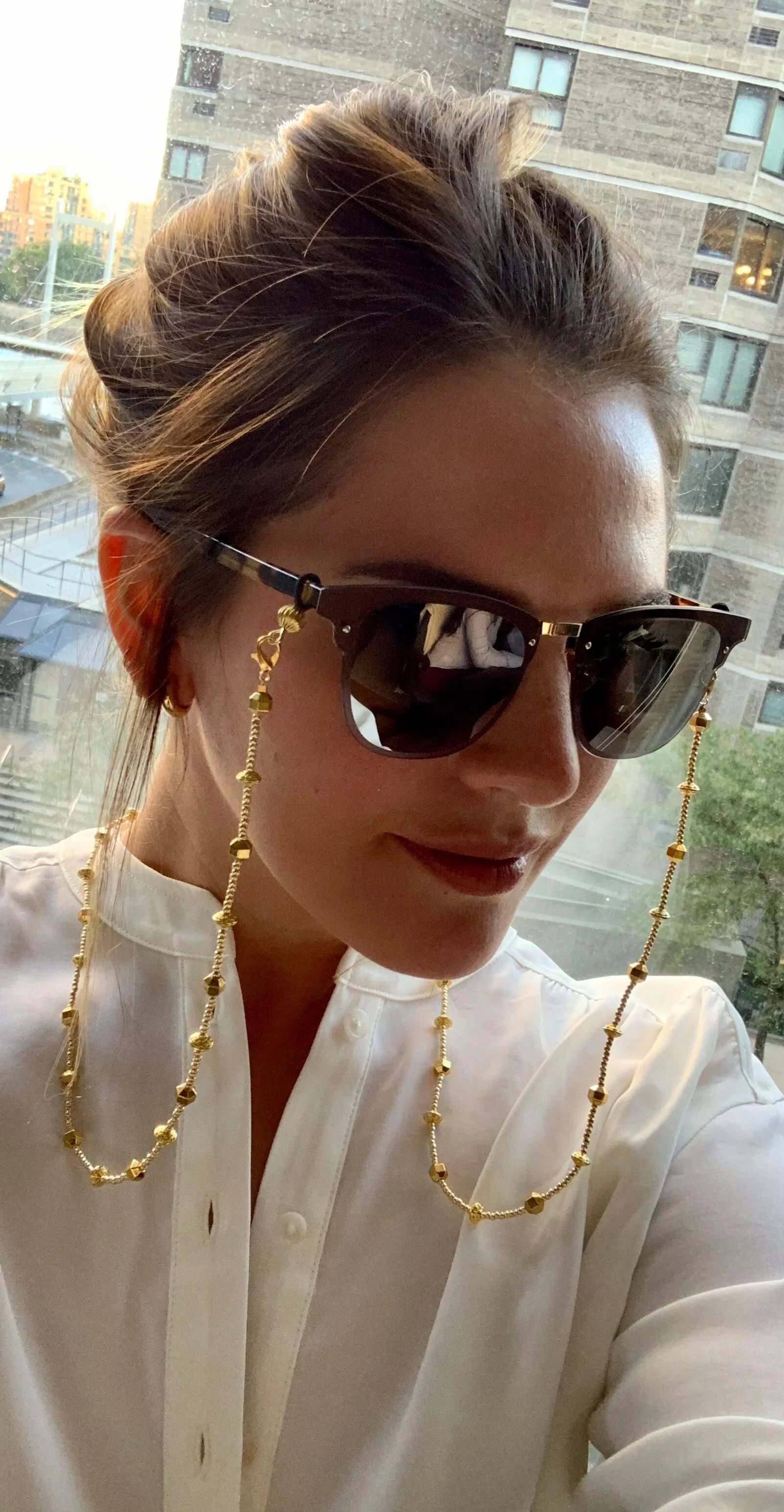 Gold V.2 Mask &amp; Sunglass Chain (2 in 1)