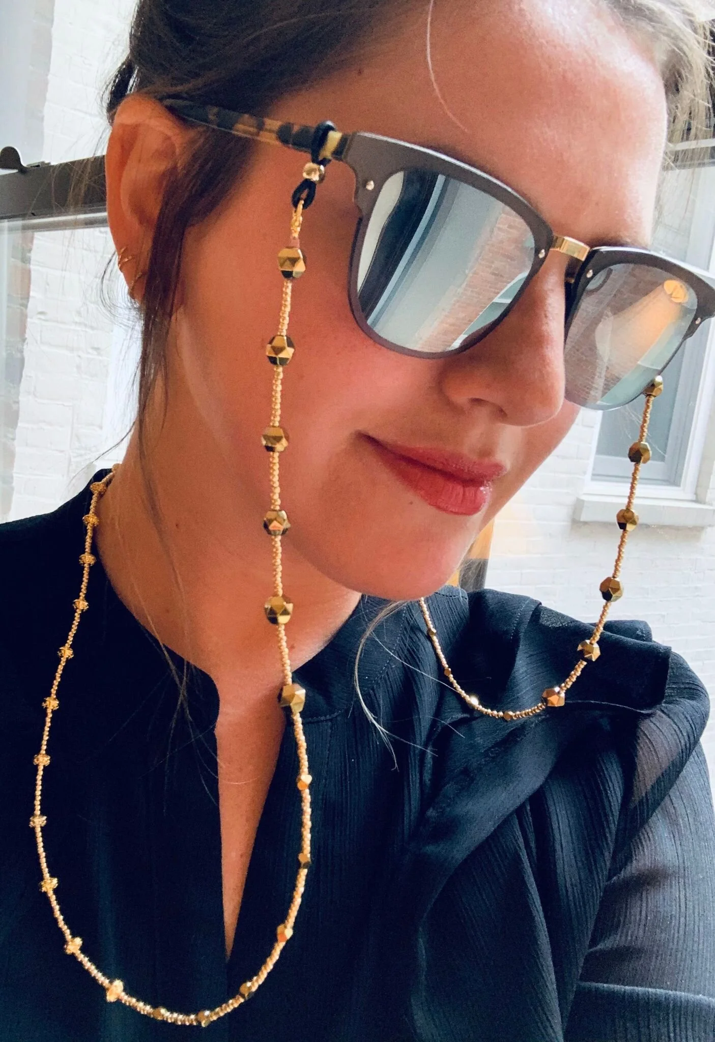 Gold V.3 Mask &amp; Sunglass Chain (2 in 1)