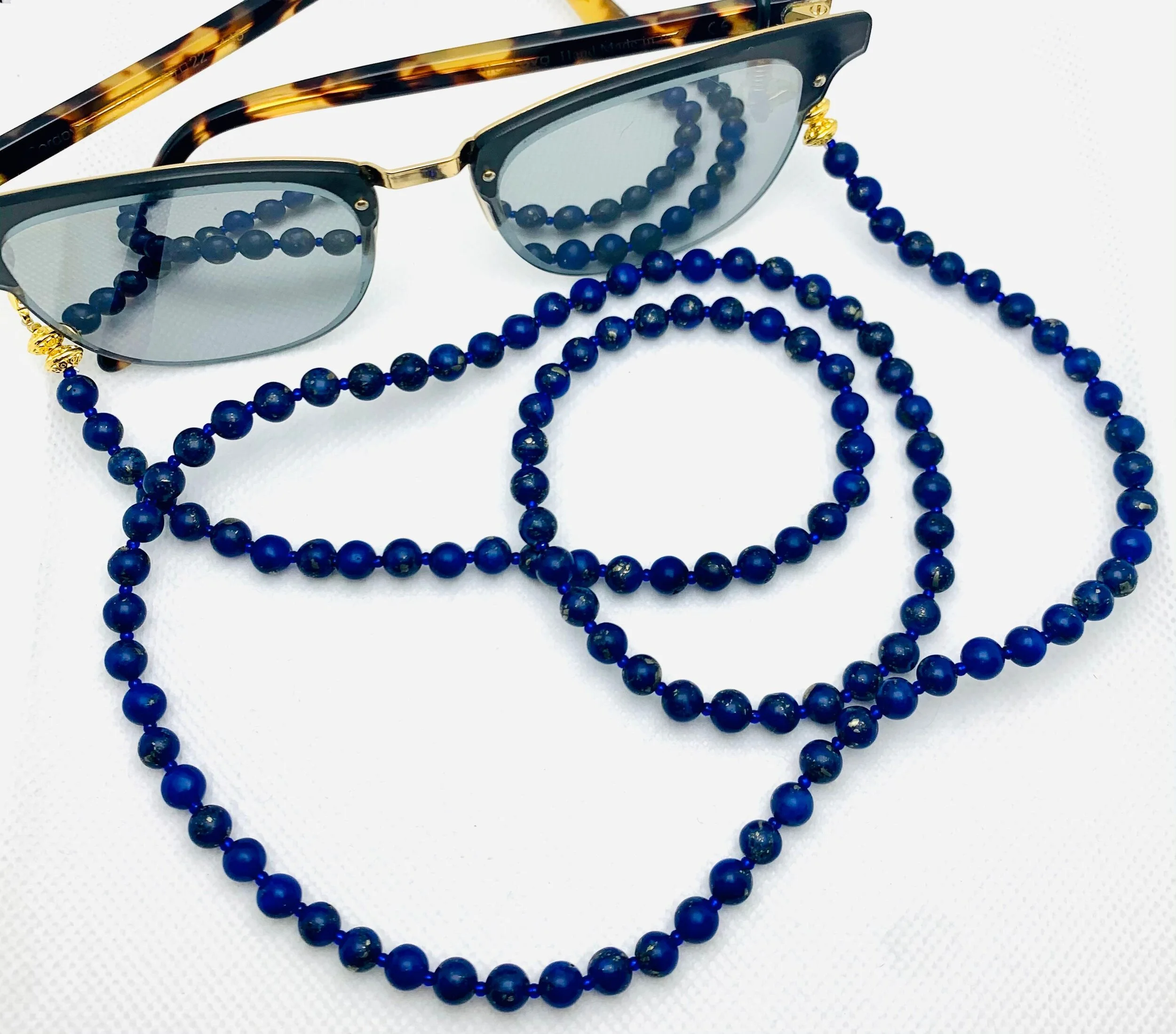 Big Blue Mask &amp; Sunglass Chain (2 in 1)