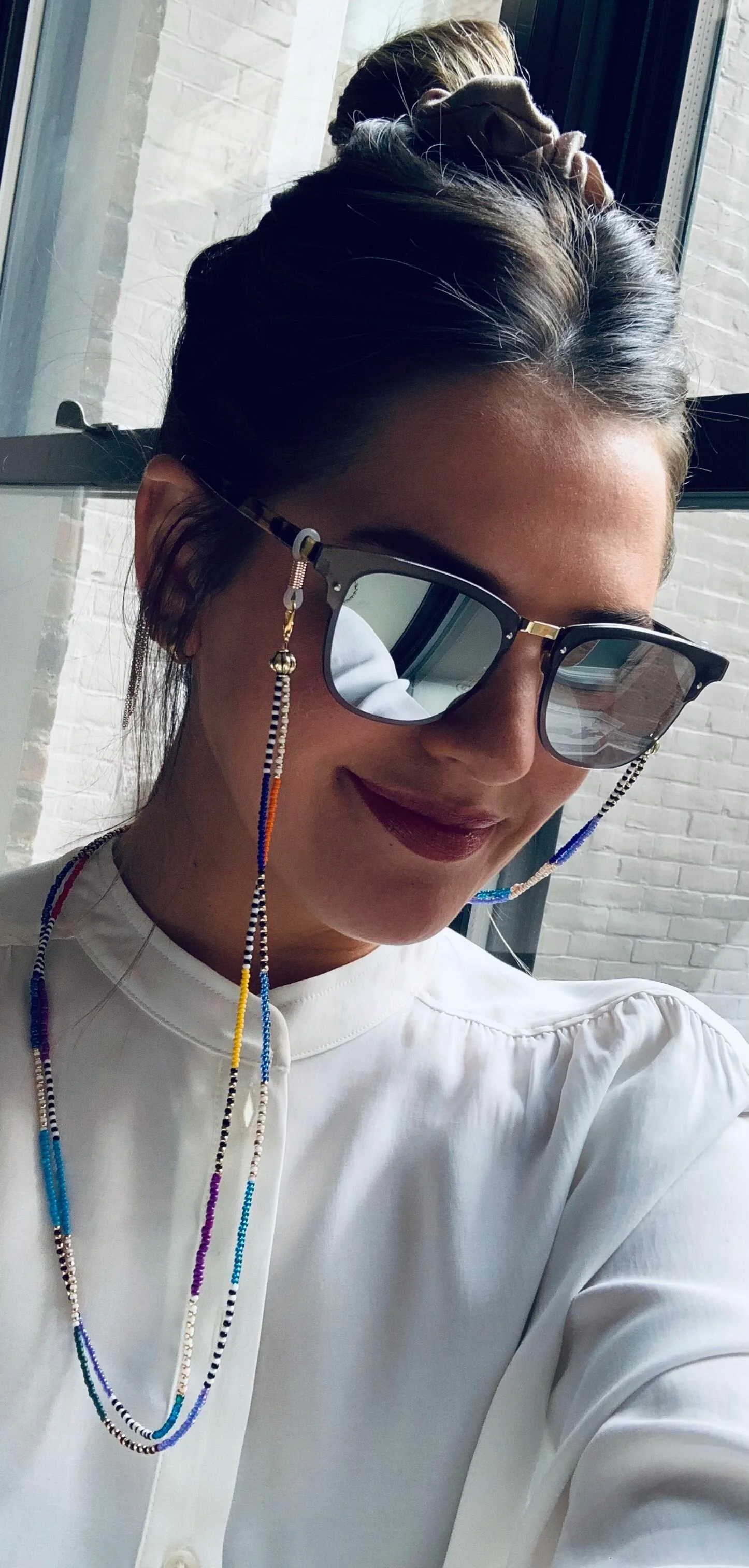 Mini Domino Rainbow Mask &amp; Sunglass Chain (2 in 1)