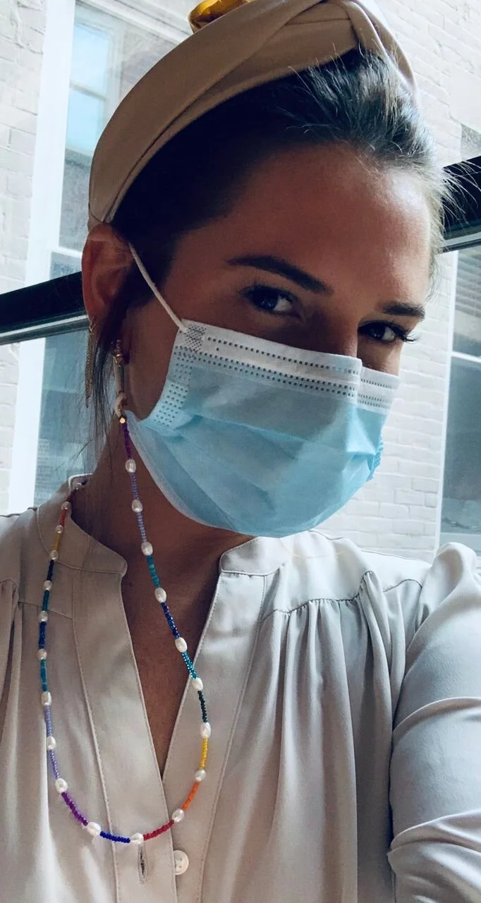 Rainbow Pearls V.1 Mask &amp; Sunglass Chain (2 in 1)