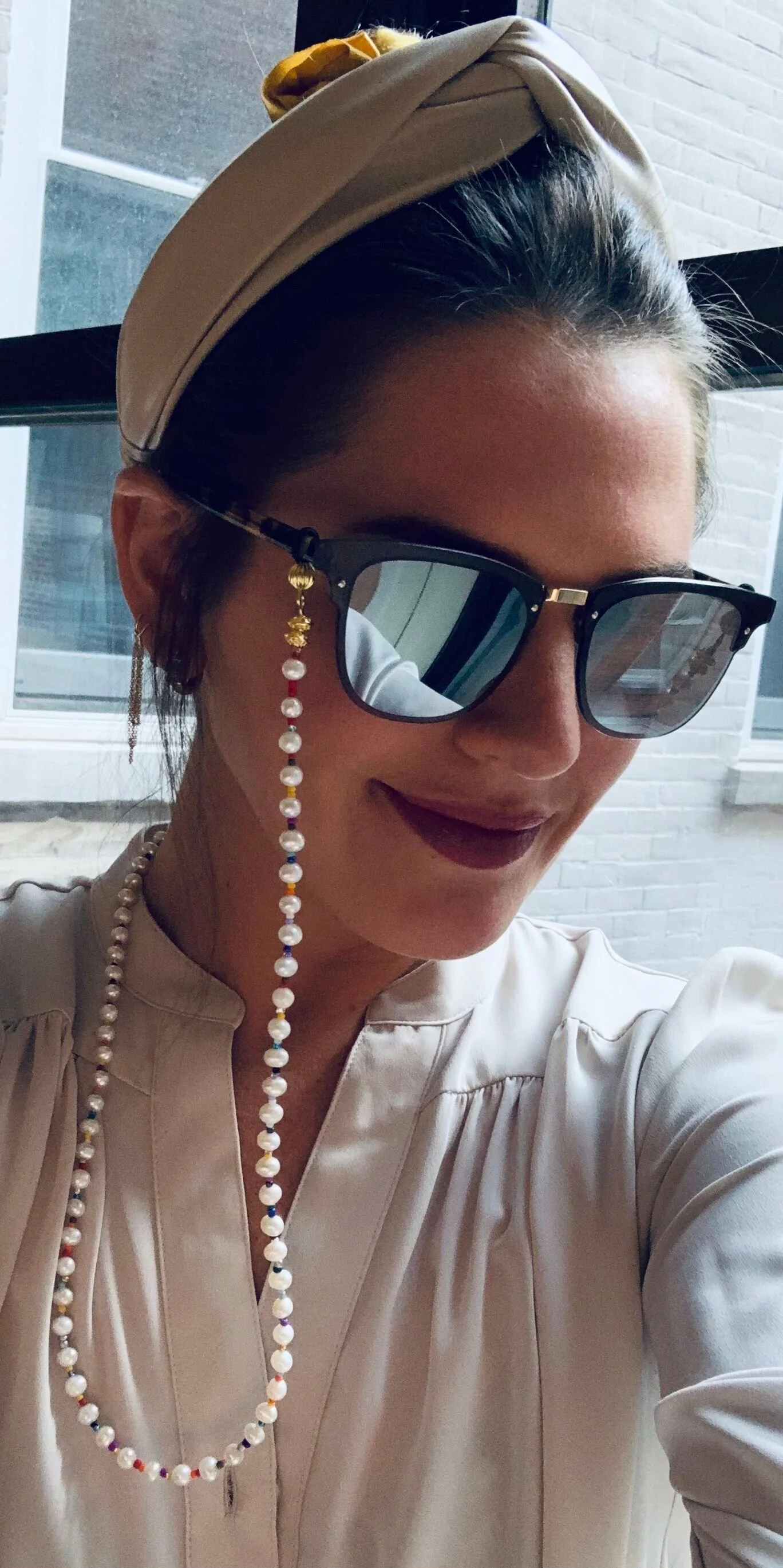 Pearls Colors Sunglass Chain