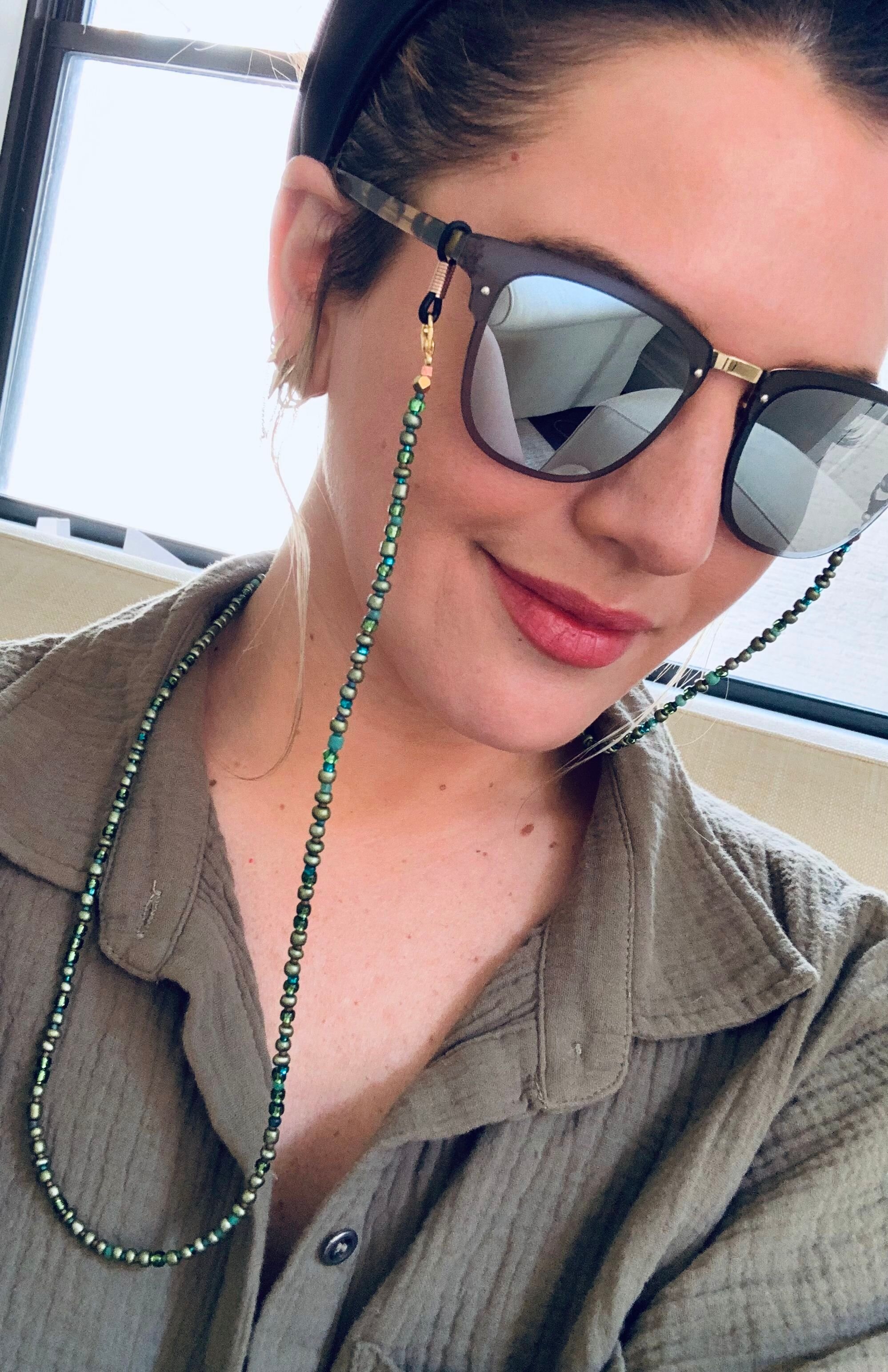 Olive Mix V.2 Mask &amp; Sunglass Chain (2 in 1)