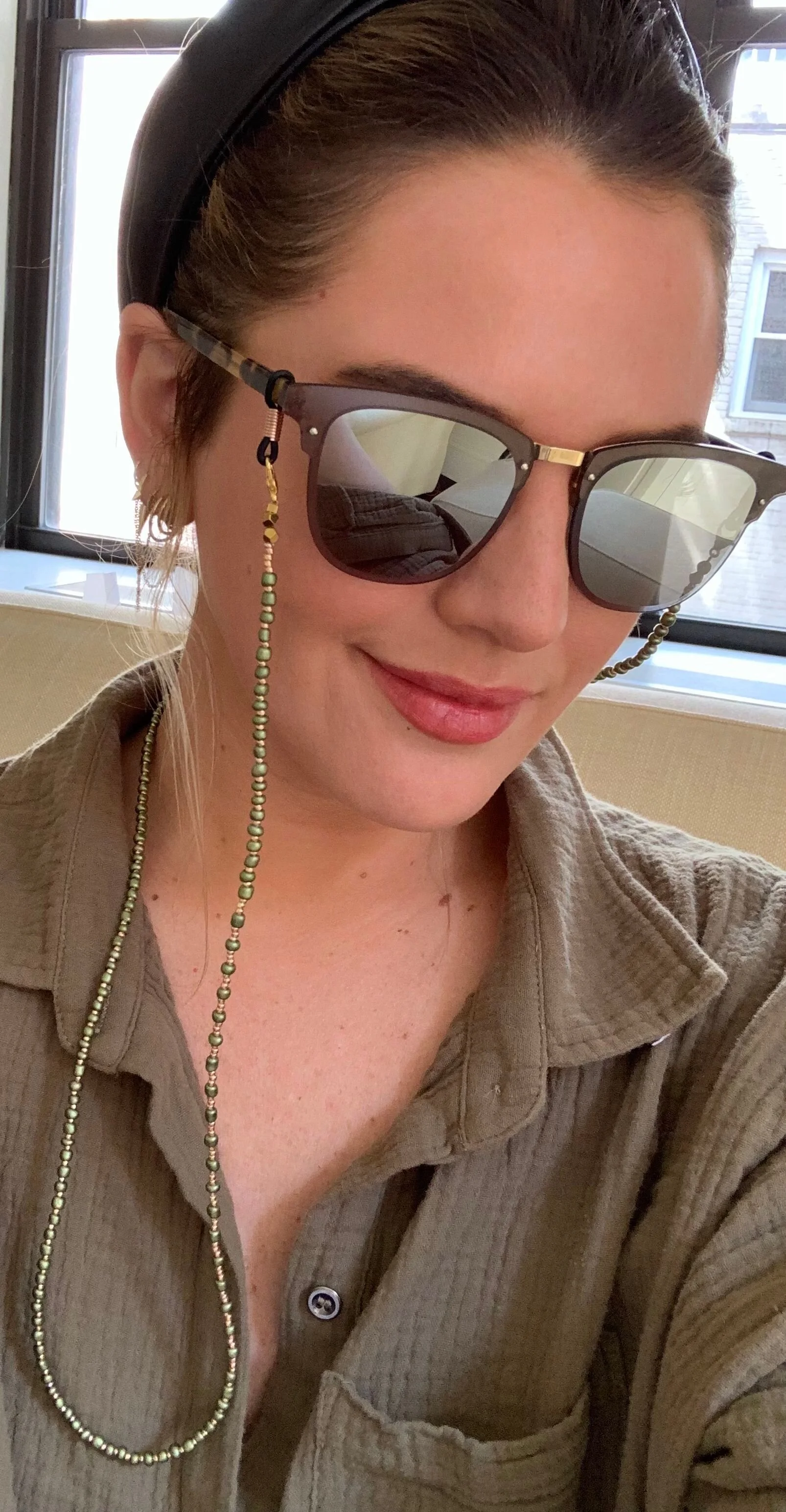 Olive Gold V.2 Mask &amp; Sunglass Chain (2 in 1)