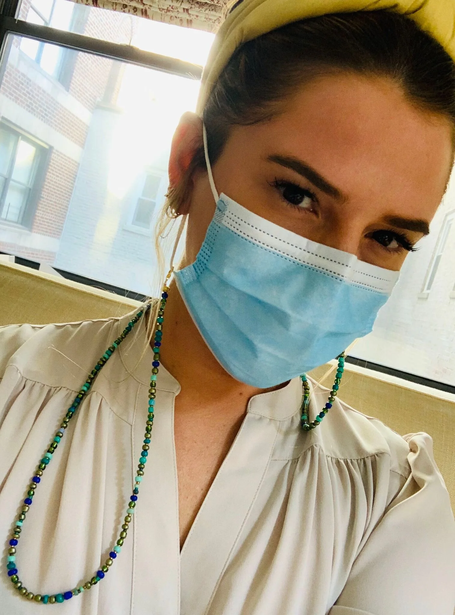 Blue Green Mix V.3 Mask &amp; Sunglass Chain (2 in 1)