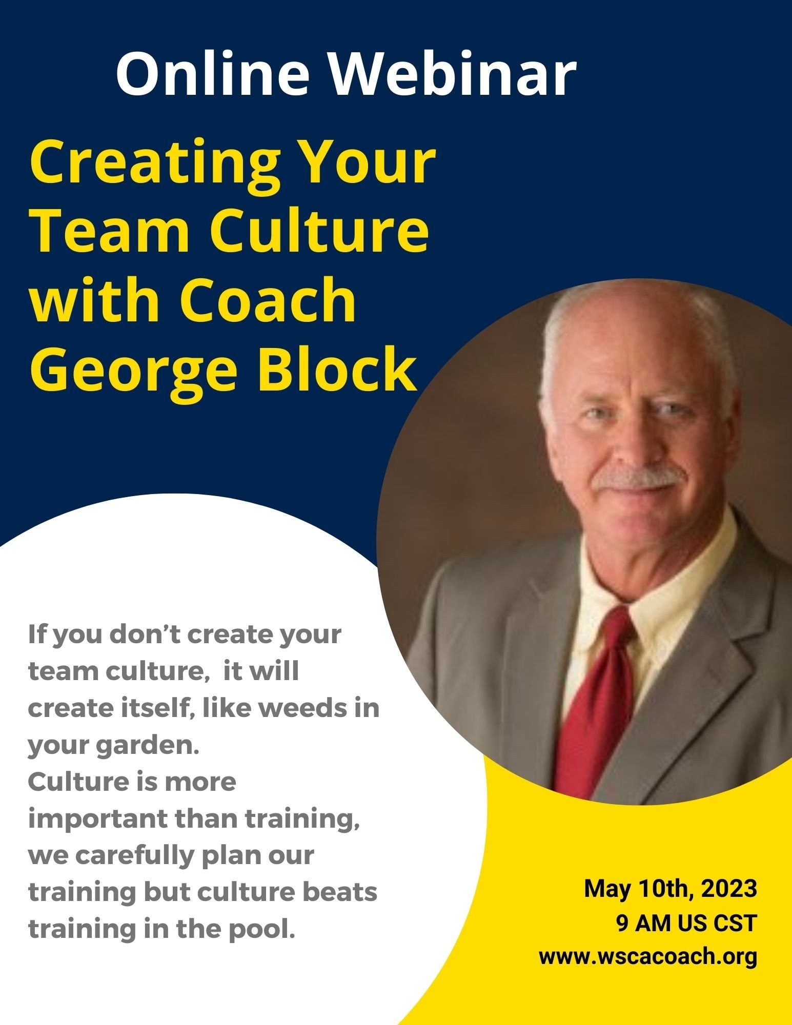 Creating Your Team Culture with Coach George Block — World Swimming ...