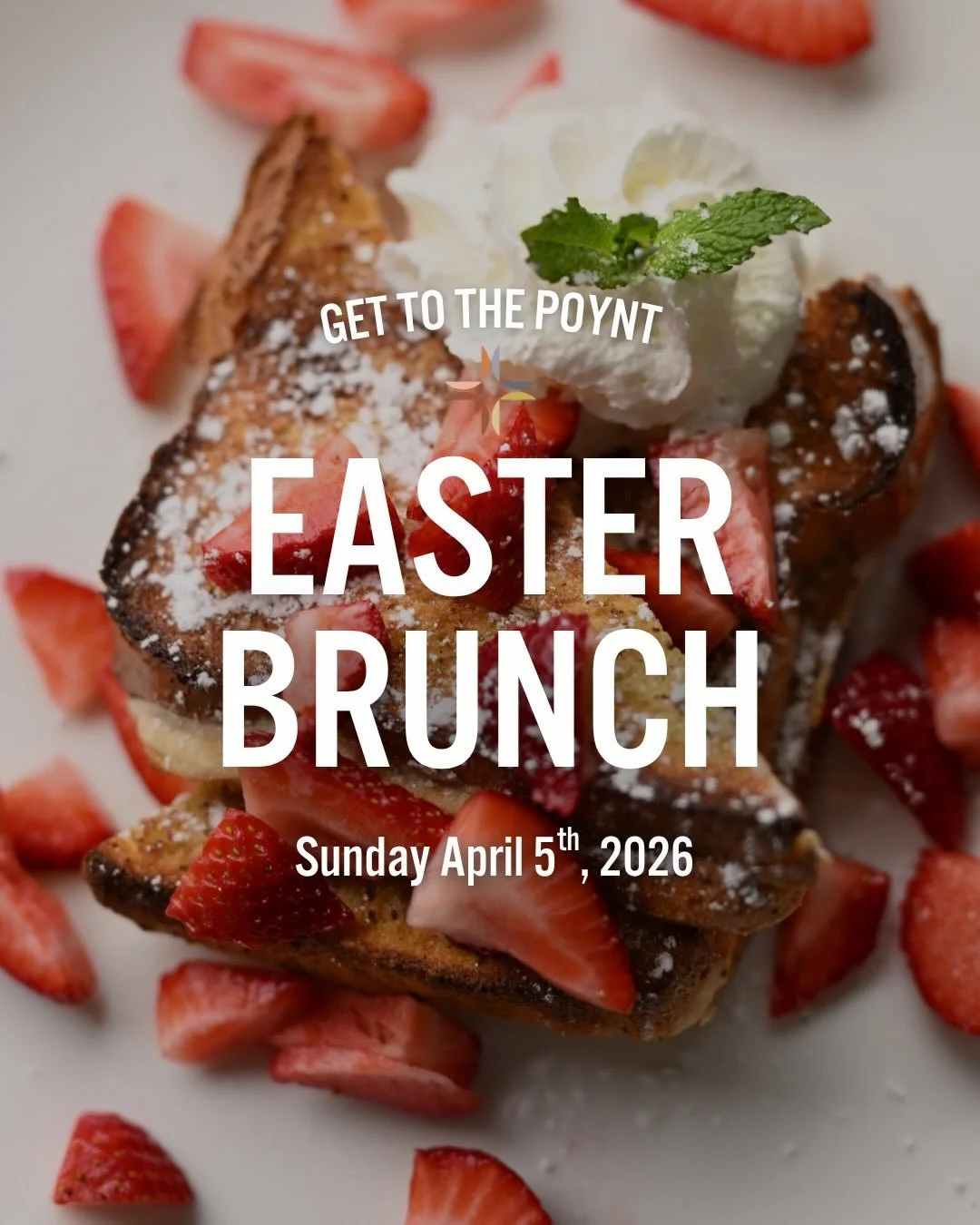 Easter Sunday at the Poynt. 
Don&rsquo;t miss out on our Lemon Ricotta Pancakes 🥞 Lobster Eggs Benedict 🦞 🍳 and Lefrover Prime Rib Sandwich 🥪. 

Make your Resys now at our Link in Bio!