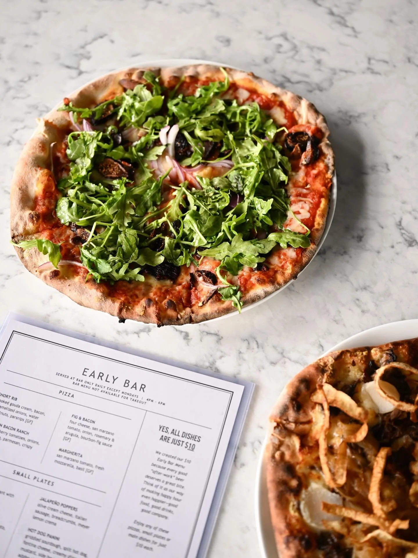 Your 4PM plan.
$10 bar specials
Tuesdays&ndash;Sundays | 4&ndash;6PM

*Also available during lunch on Saturdays!