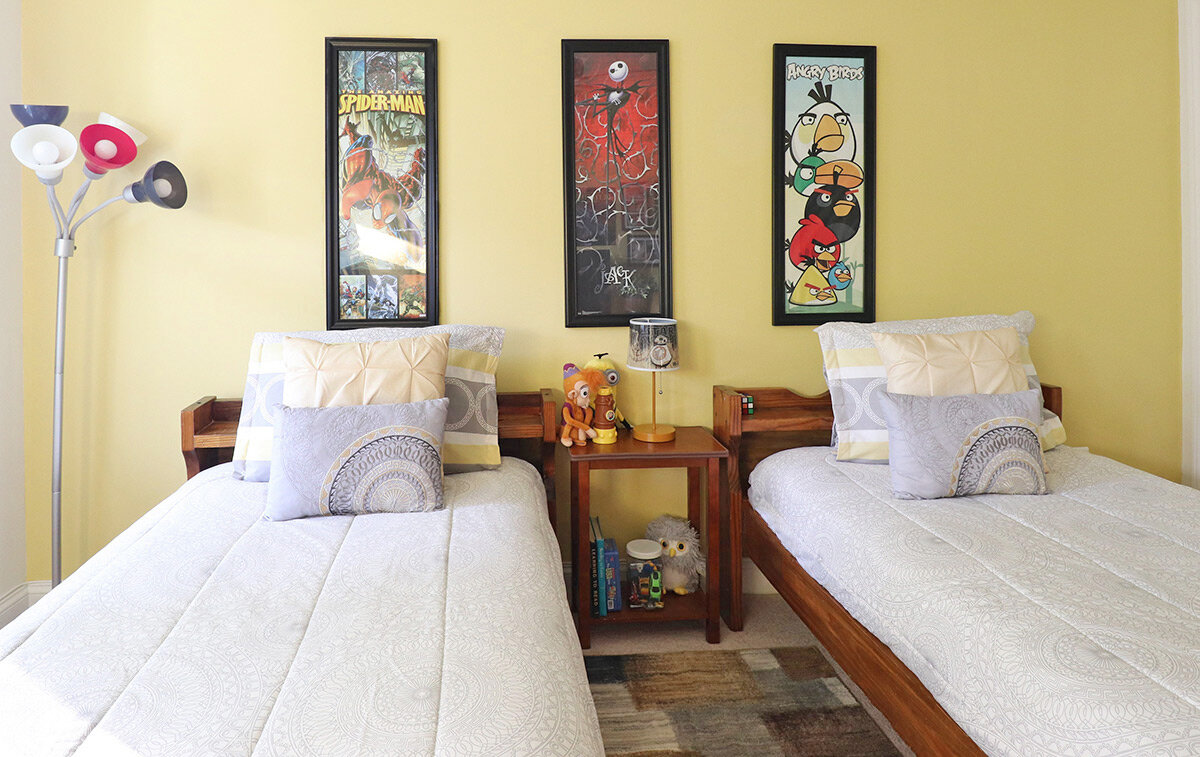 Boys Bedroom with Cartoon Characters