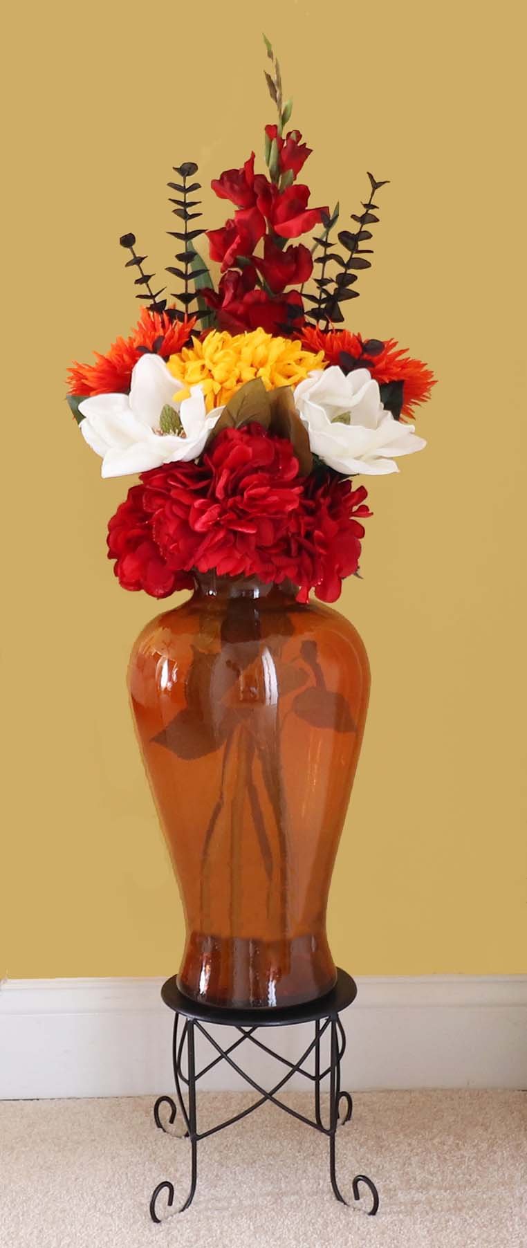 Bright Orange Vase