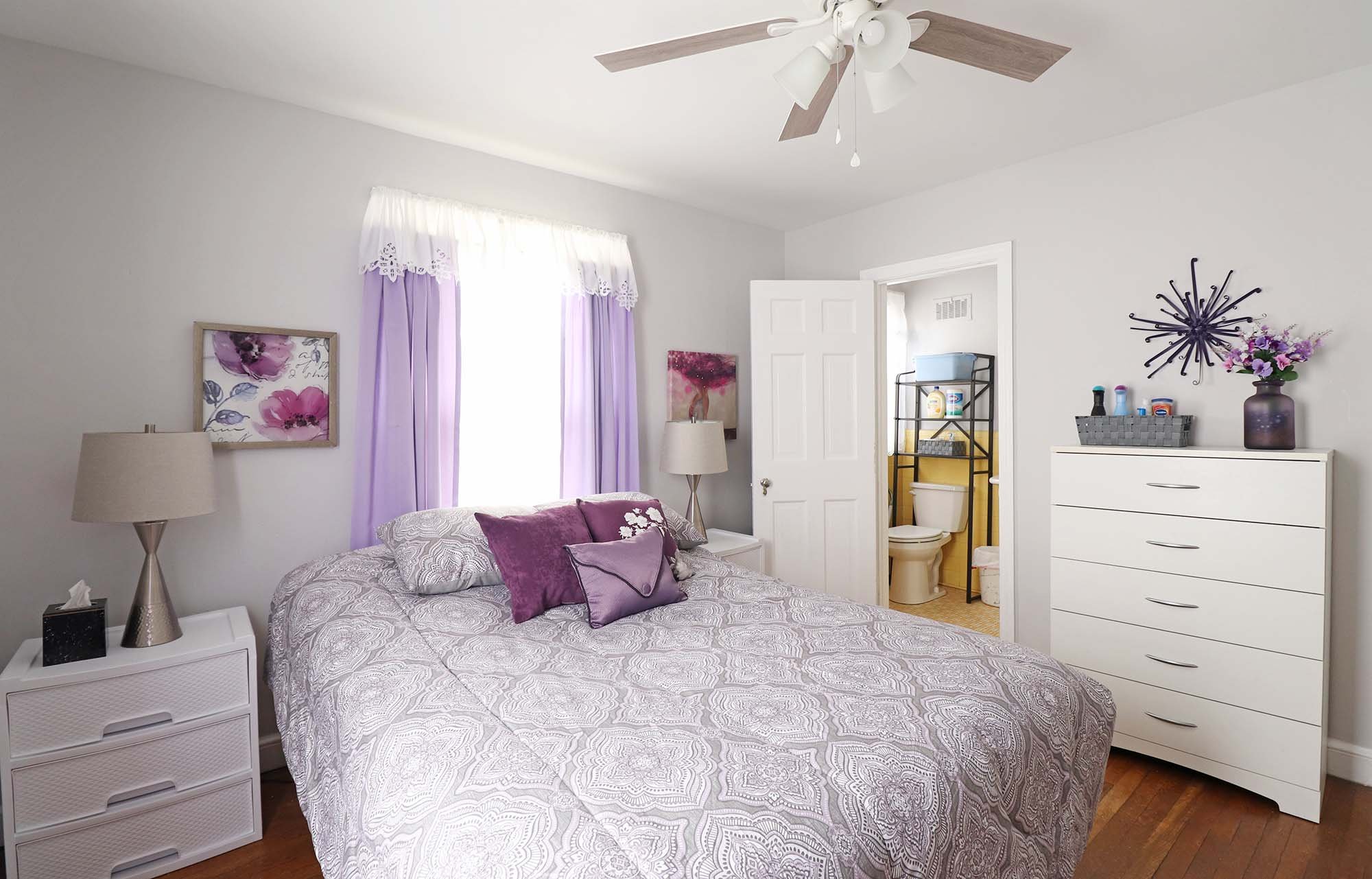 Bedroom En Suite in Shades of Purple