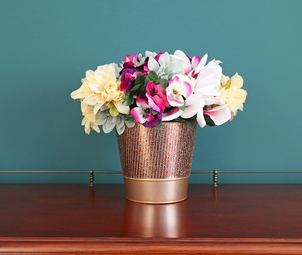 Sparkling Gold Planter