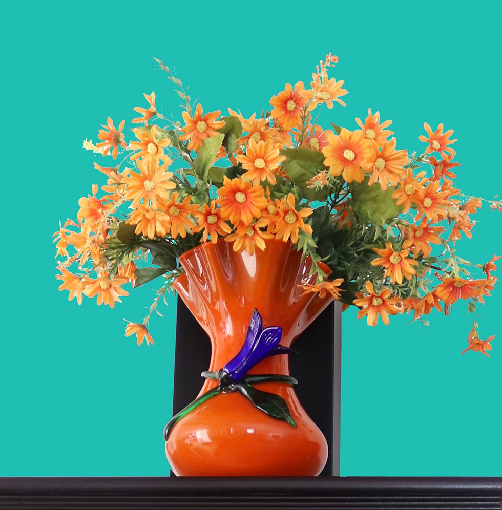 Brilliant Orange Vase