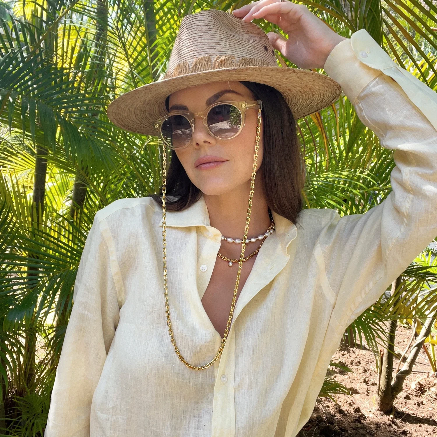 Capri Gold Sunglasses Chain by Talis Chains — IMARA EDIT JEWELS