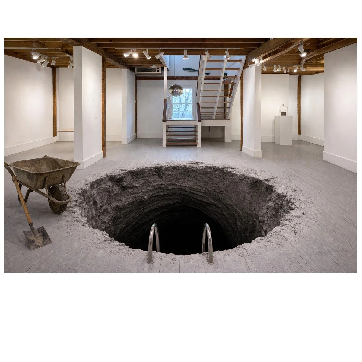 I&rsquo;ve been working on adding a new dimension to the gallery.

This project has been underway for months, and we should be ready just in time for our May opening.

Never mind the darkness&mdash;or the occasional feeling that it&rsquo;s simply a l