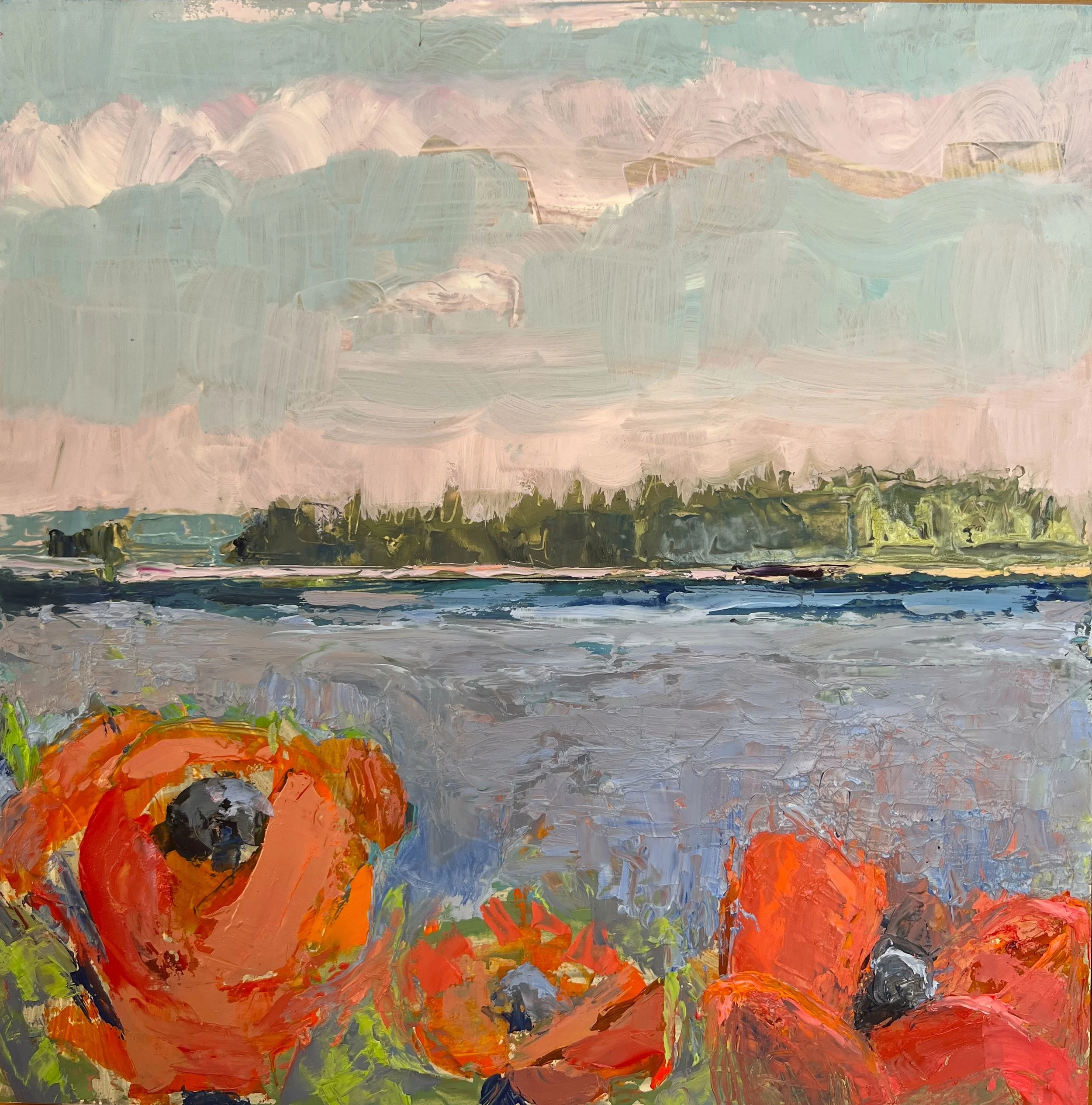 Poppies&PondIsland_12x12_OilonPanel.jpg