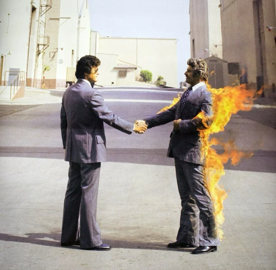 RIP Ronnie Rondell, stuntman on Pink Floyd&rsquo;s &ldquo;I wish you were here&rdquo; album cover #departingdearly