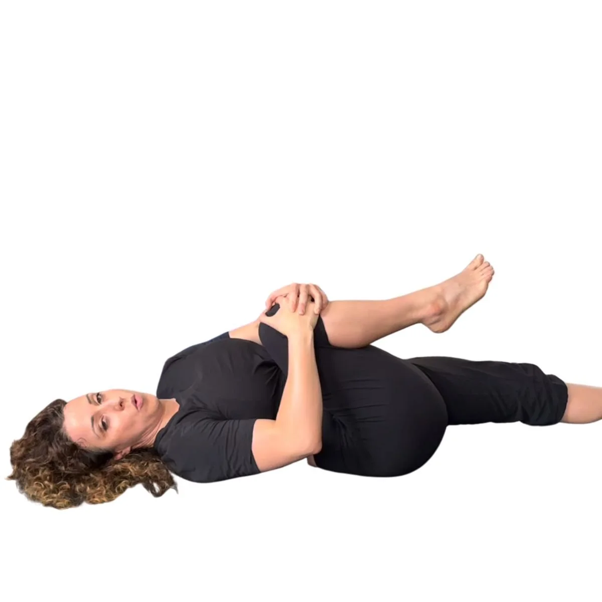 Exercise Tutorial Lying Knees to Chest Stretch