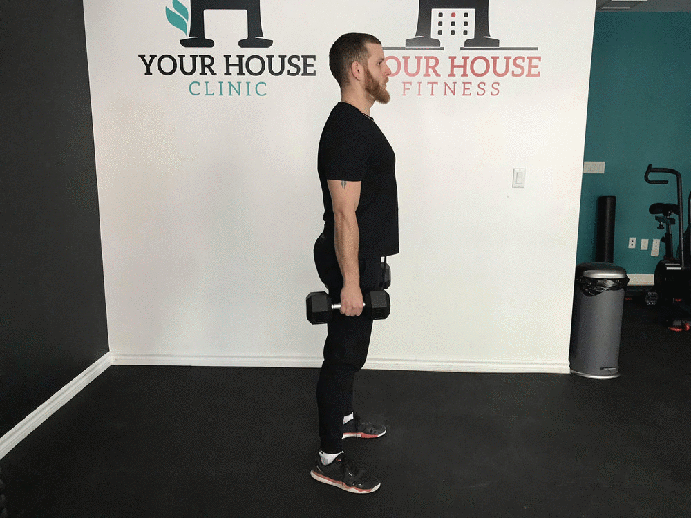 ダンベル デッドリフトに Your House Fitness