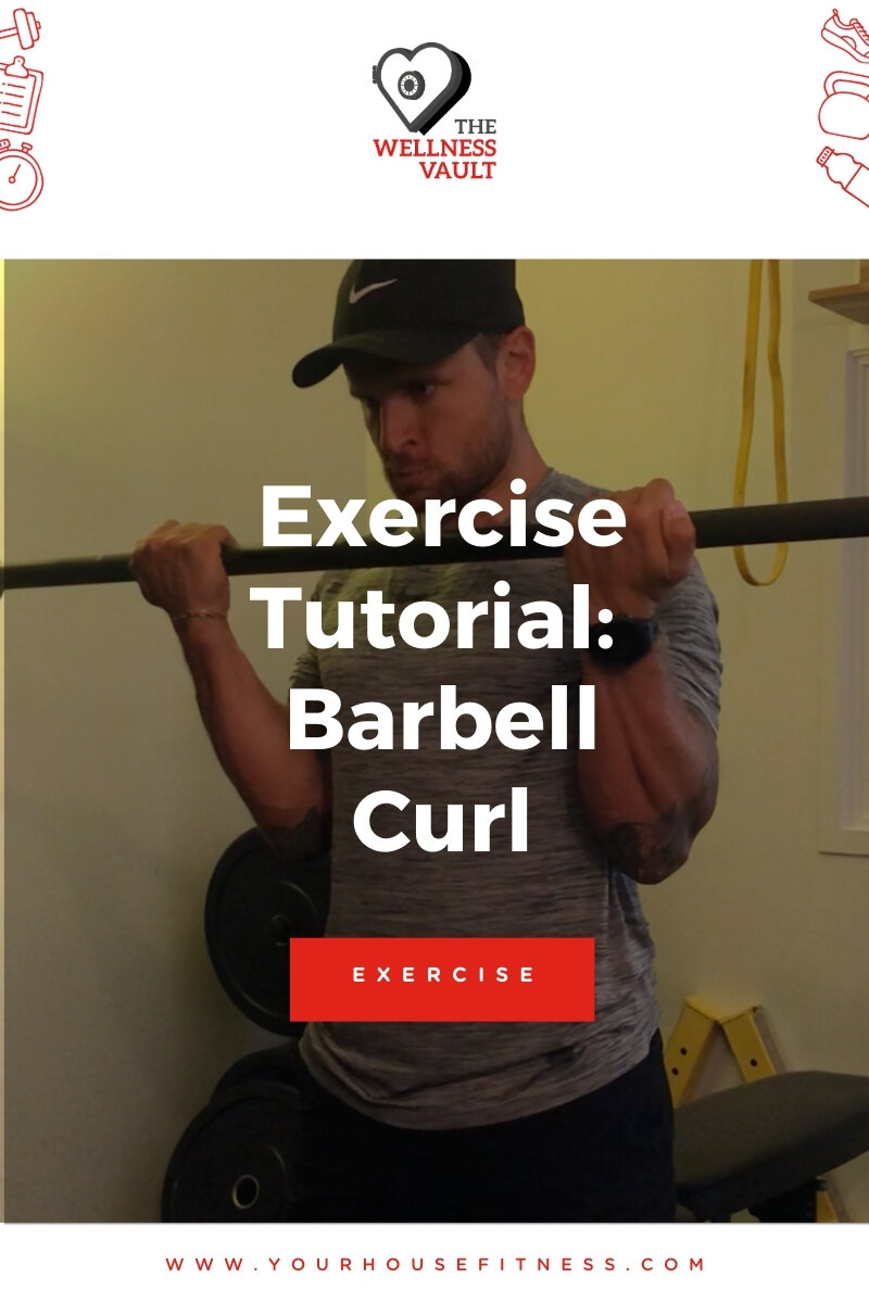 Barbell reverse curl exercise instructions and video