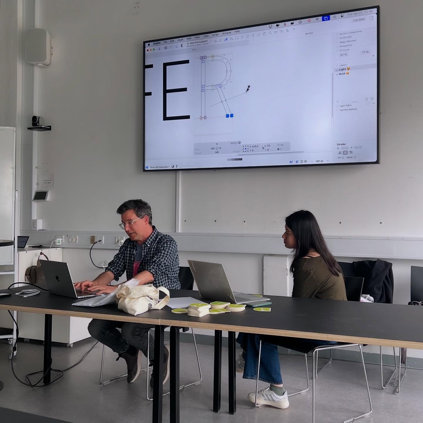 Excellent first day @atypi_org Copenhagen &hellip; Thank you, @mekkablue , @schriftgestalt &amp;  Florian Pircher, for sharing your experience, nifty shortcuts, scripts and plugins 🙏