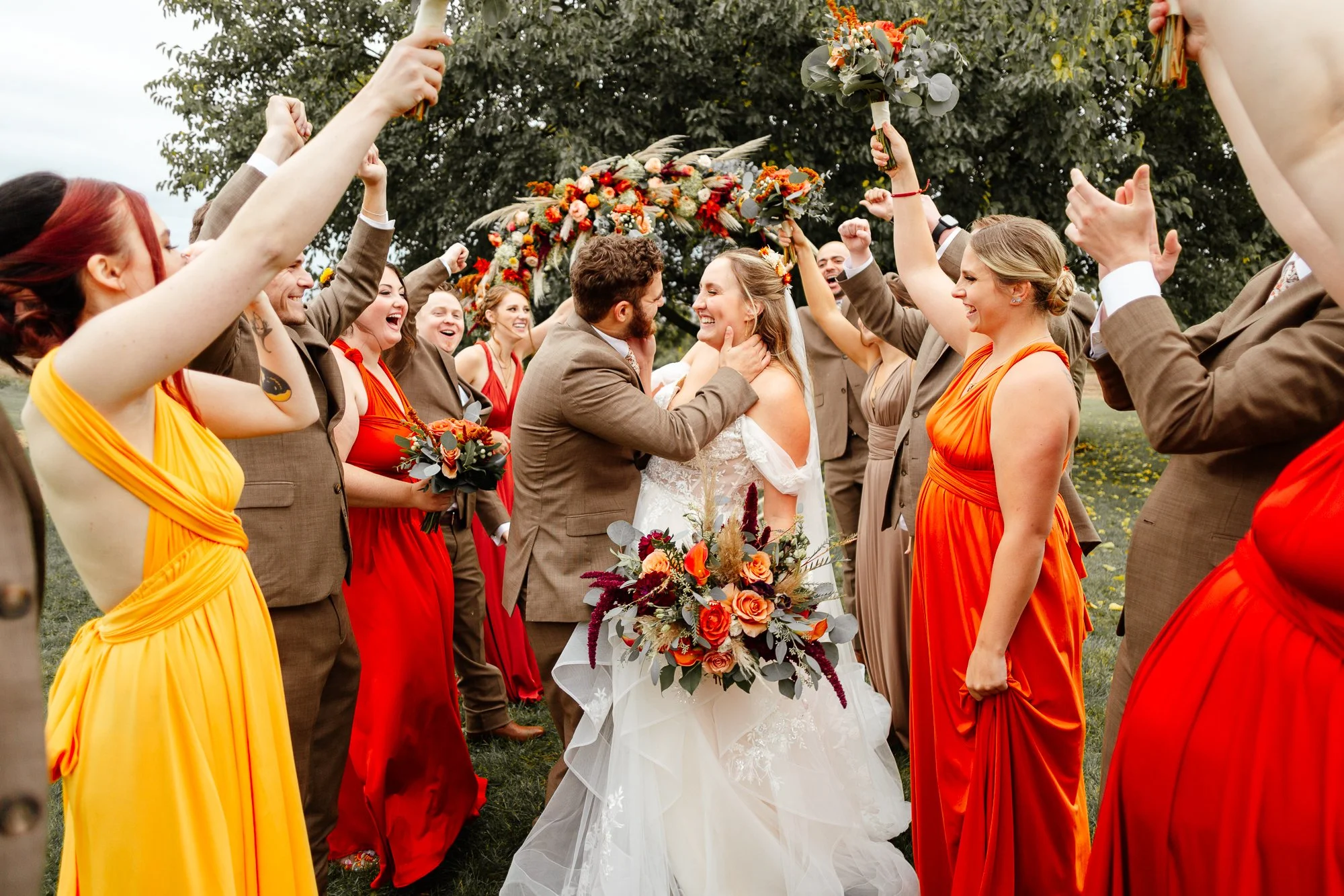 Madison + Matthew | Beautiful Fall Wedding at Lazy J Ranch | Milford, Mi