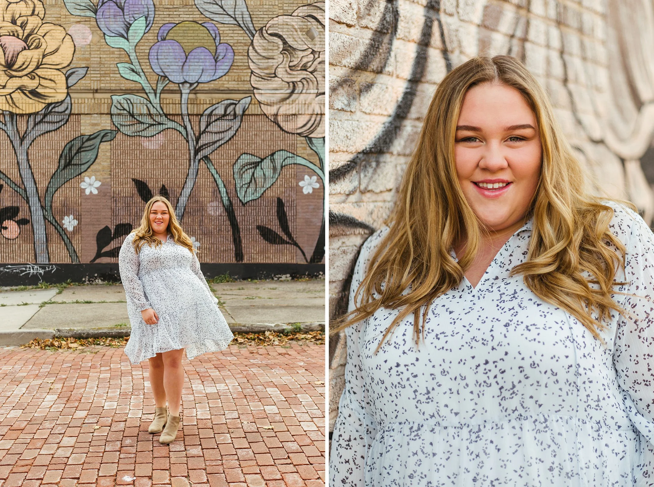 Emma | Toledo Senior Photos | Toledo Botanical Gardens | Flower Wall