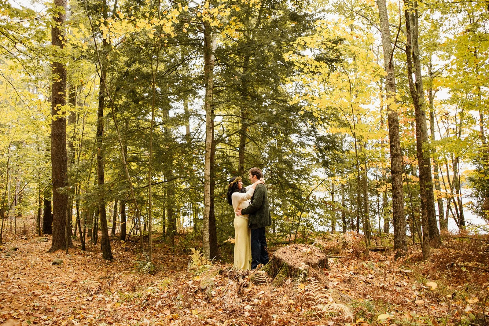 Danielle + Matthew | Rustic Fall Wedding at The YMCA Camp of Maine | Winthrop, Maine