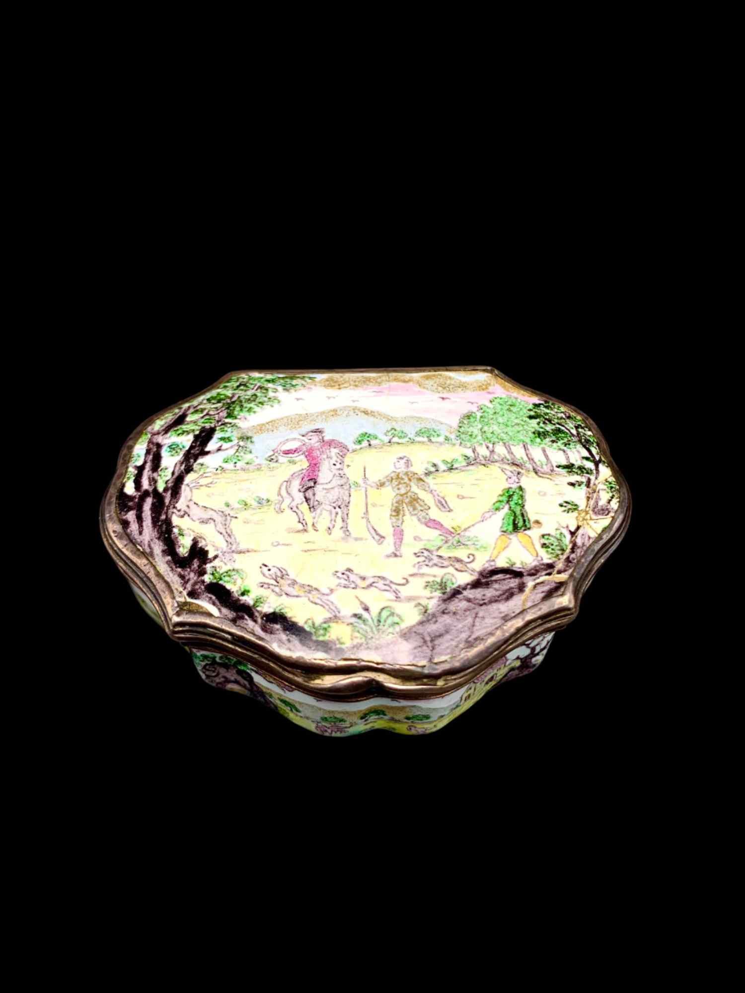 Enameled Battersea Box