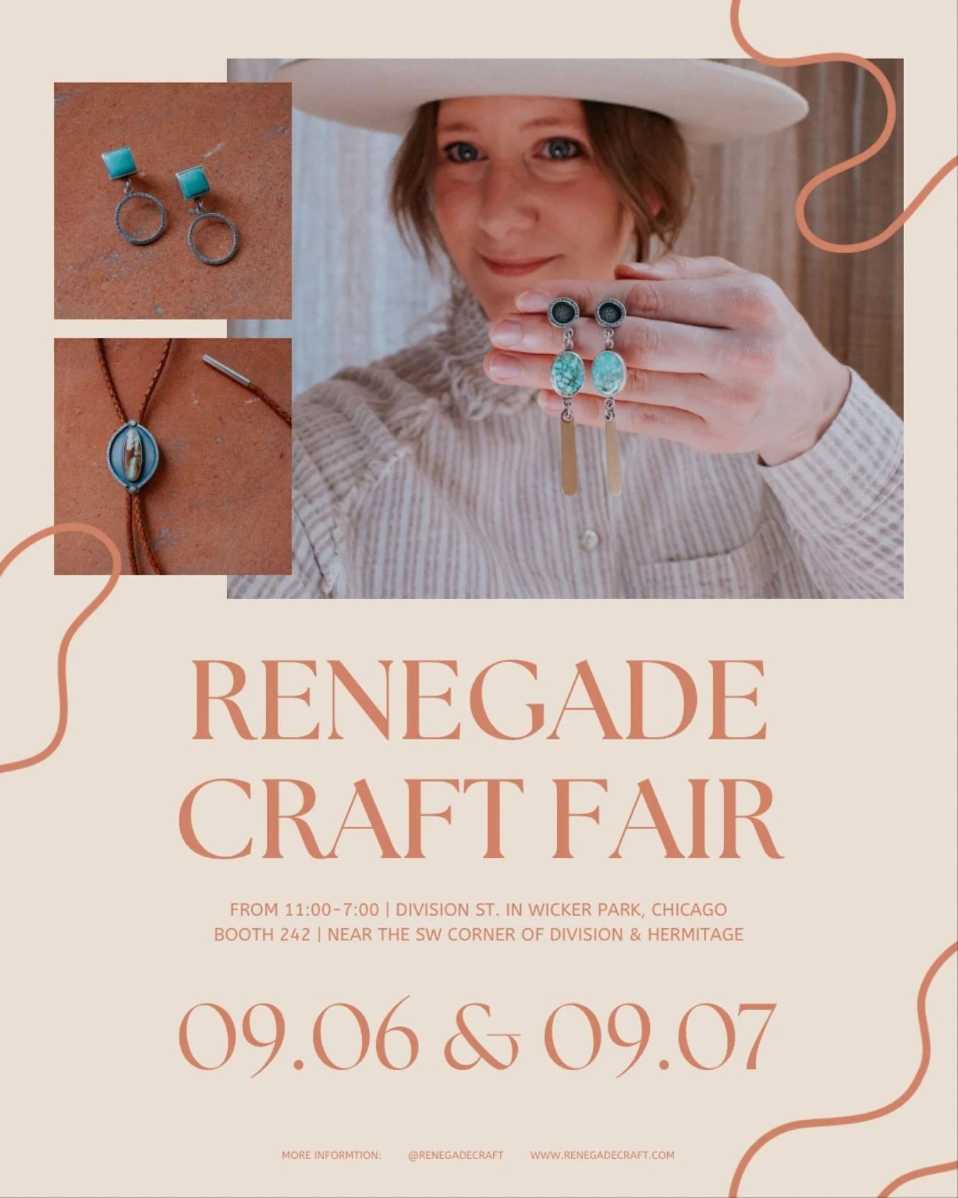One of my favorite events of the year is here! @renegadecraft right here in my neighborhood 🤠
And you bet I&rsquo;ll be there with all of the jewelry goodies. It&rsquo;s shaping up to be a beautiful weekend so I hope to see you there!
📍Division str