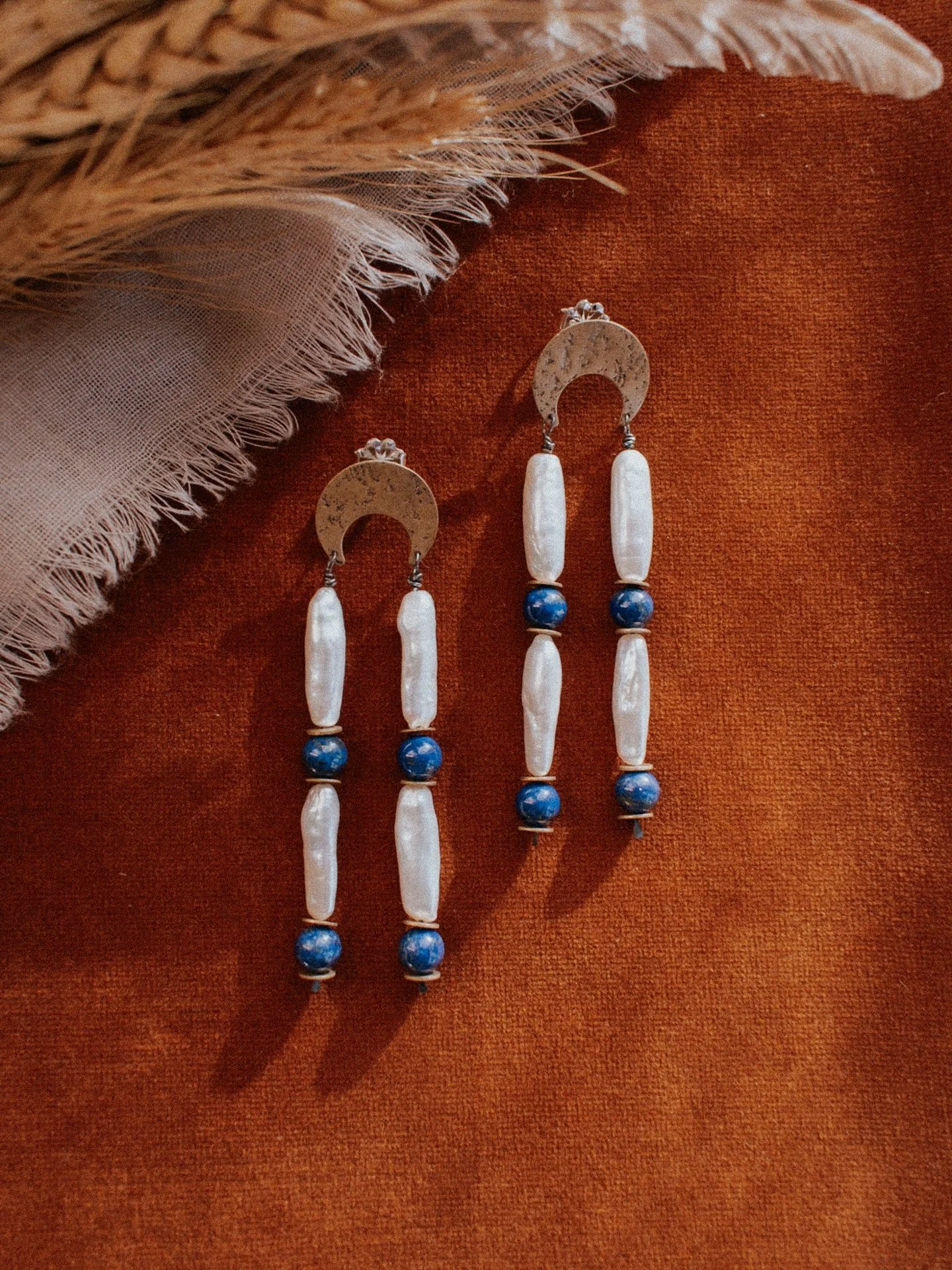 p o r t a l  earrings are live on the website!

3 variations, both in sterling silver and brass options - complete with freshwater pearls, handmade brass beads, and a dash of lapis lazuli if you so choose. 

I hope you enjoy this new little offering 