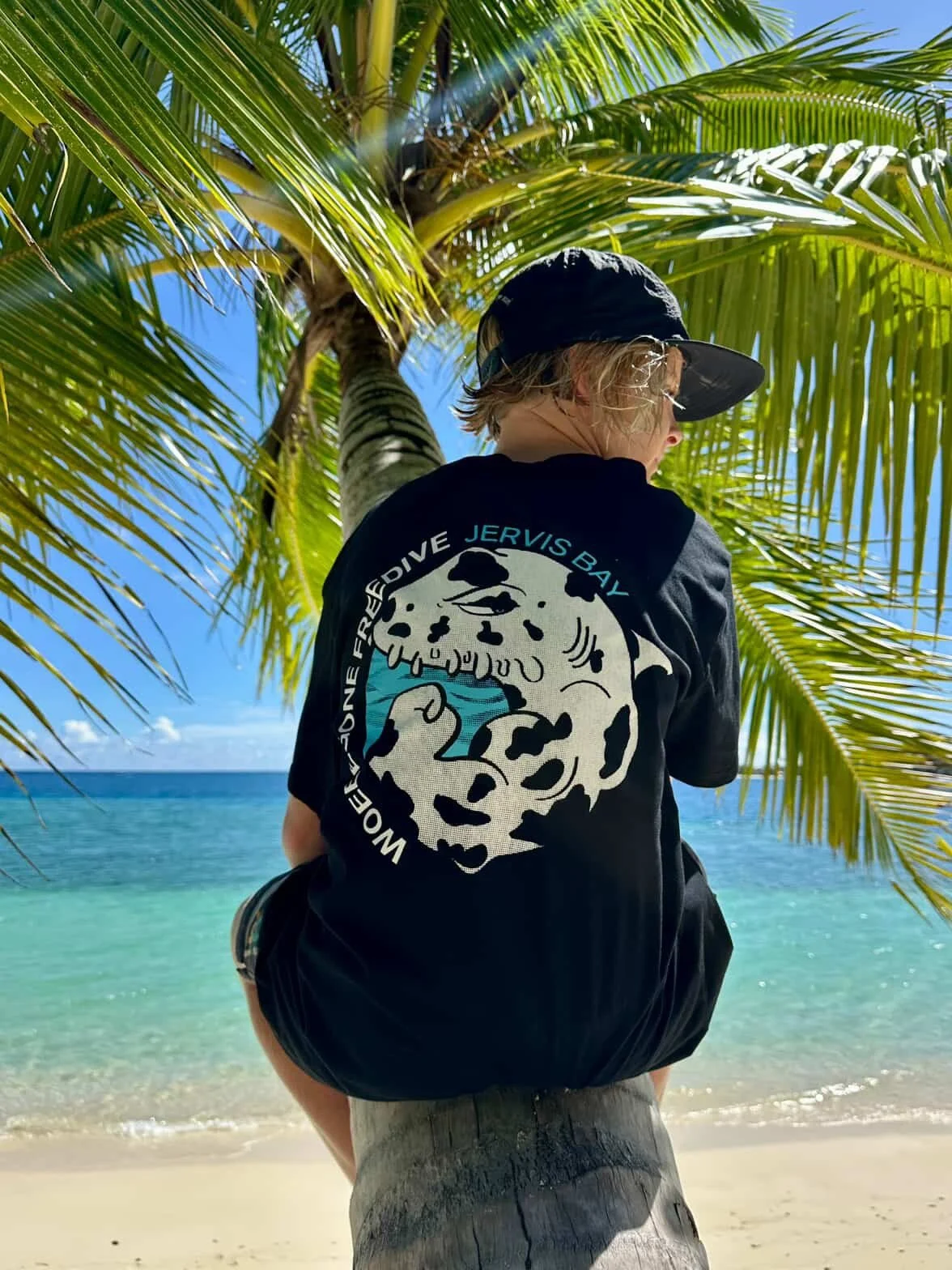 Woebegone crew tees spotted in Indo 🌴

We LOVE seeing our merch out there in the wild. 

Our crew tees come in all sizes &mdash; from kids 8 through to adults XL, so the whole family can rep the ocean-loving life.

If you&rsquo;ve got yours on, don&