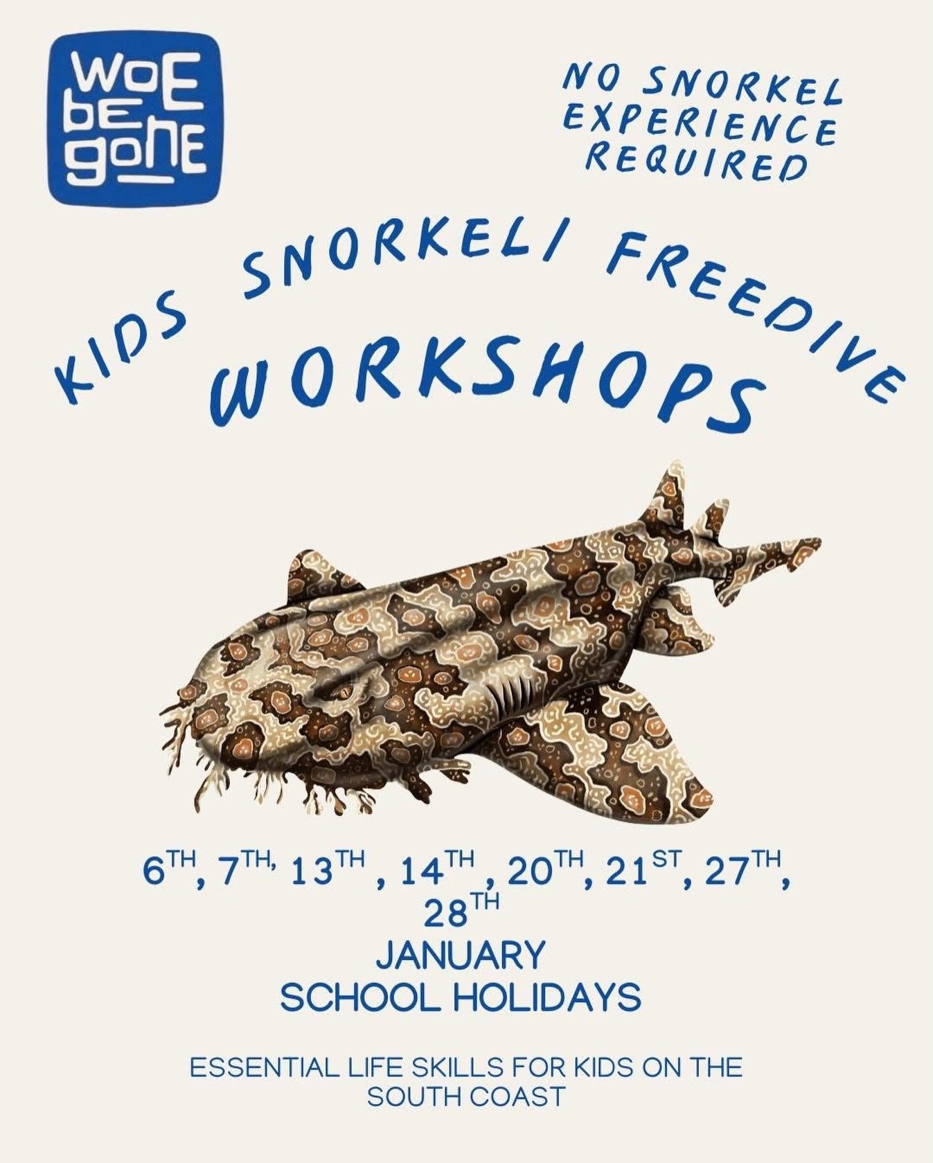Keep the kids salty these school holidays 🌊 

Join us for a 2-hour super fun, immersive snorkelling workshop where kids can keep building their ocean skills, confidence and love for the sea.

&bull; Weekly sessions running all through January
&bull;